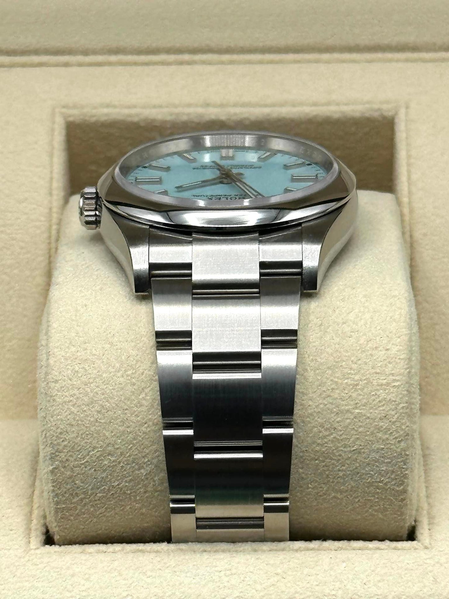 2022 Rolex Oyster Perpetual 36mm 126000 Stainless Steel Tiffany Blue - MyWatchLLC
