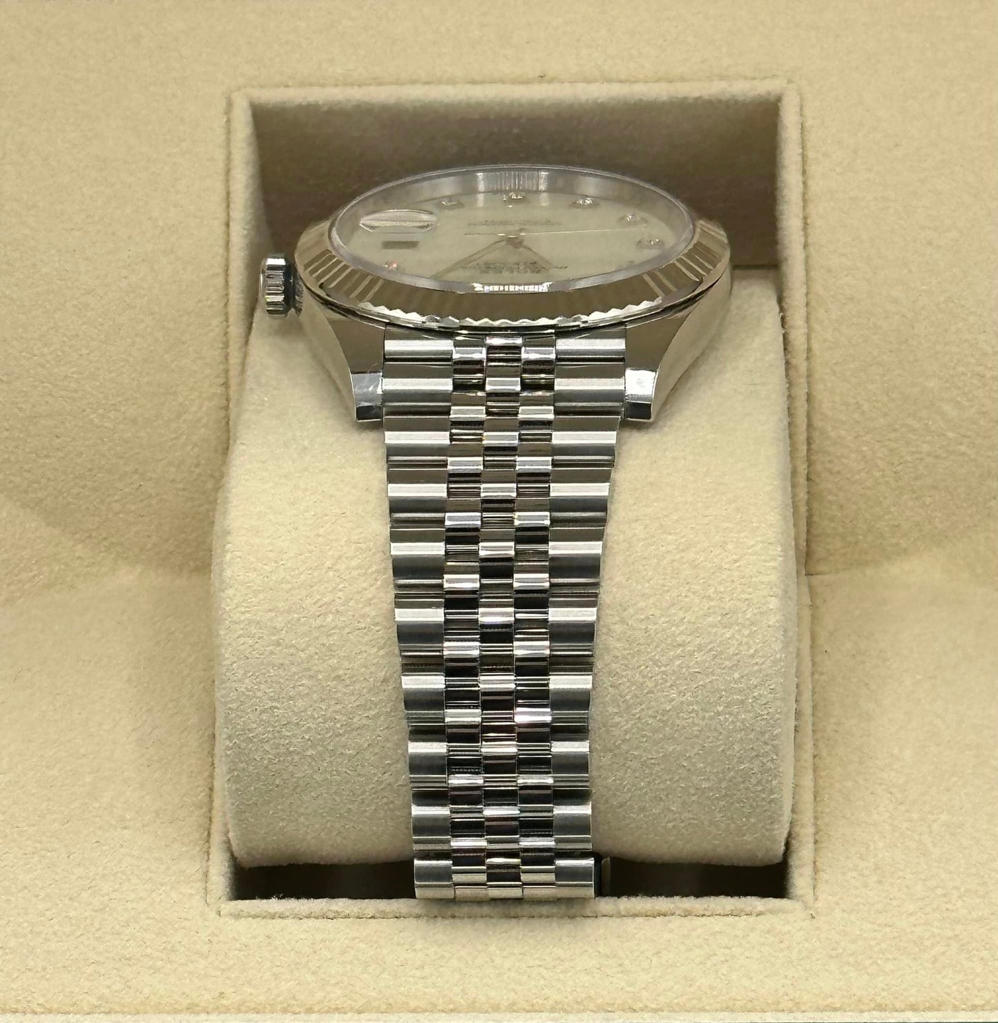 2018 Rolex Datejust 41mm Stainless Steel White MOP Diamond Dial - MyWatchLLC