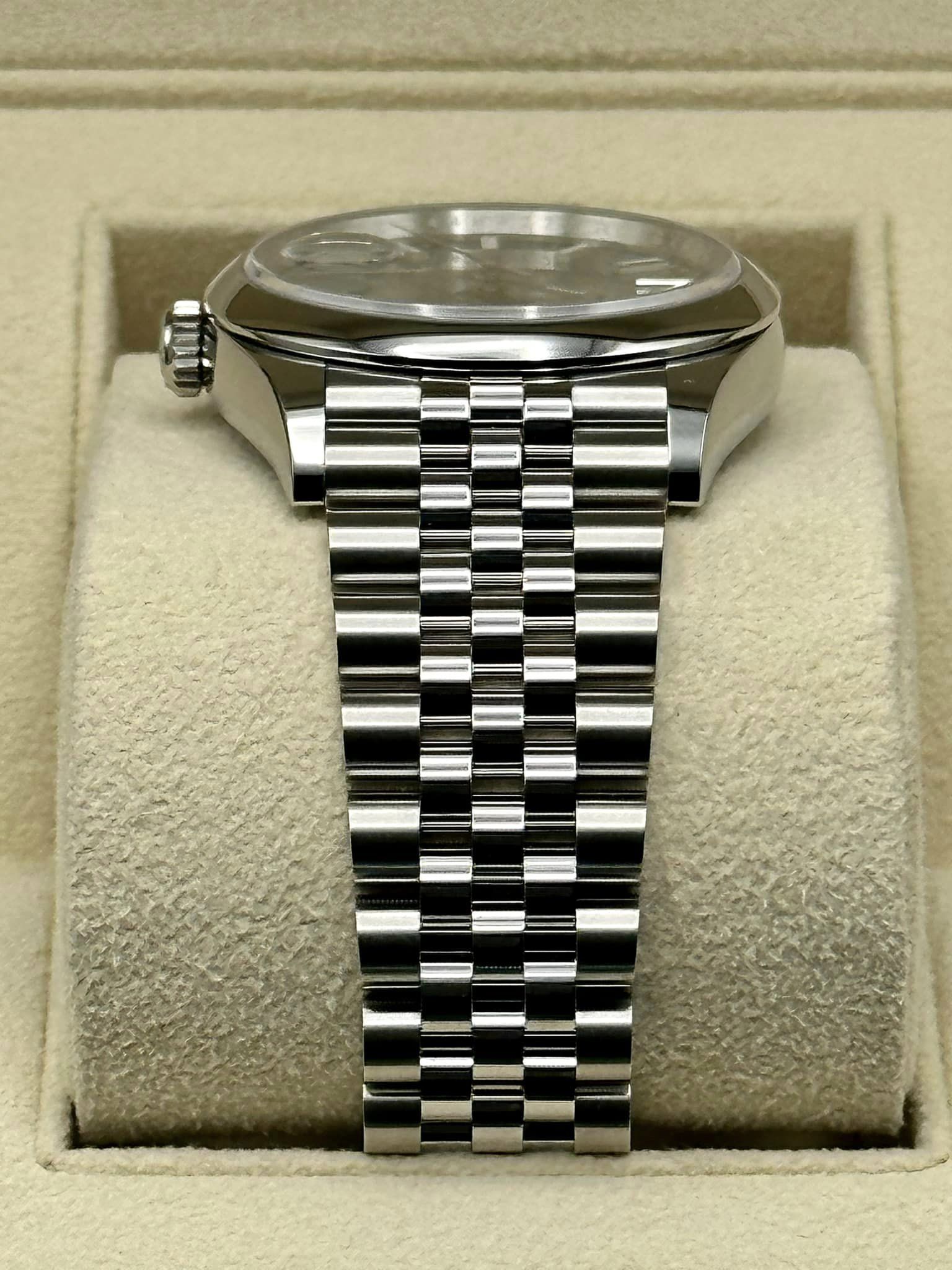 New Rolex 2023 Datejust 36mm Stainless Steel Mint Green Jubilee - MyWatchLLC