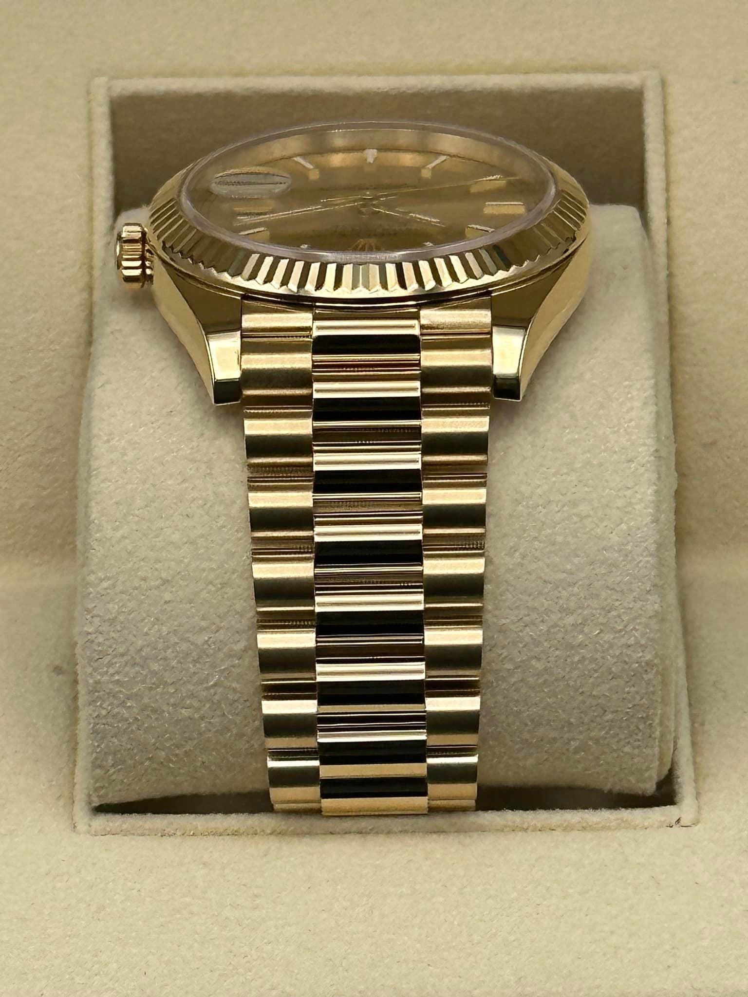 2020 Rolex Day-Date 40mm 228238 Yellow Gold Champagne Dial - MyWatchLLC