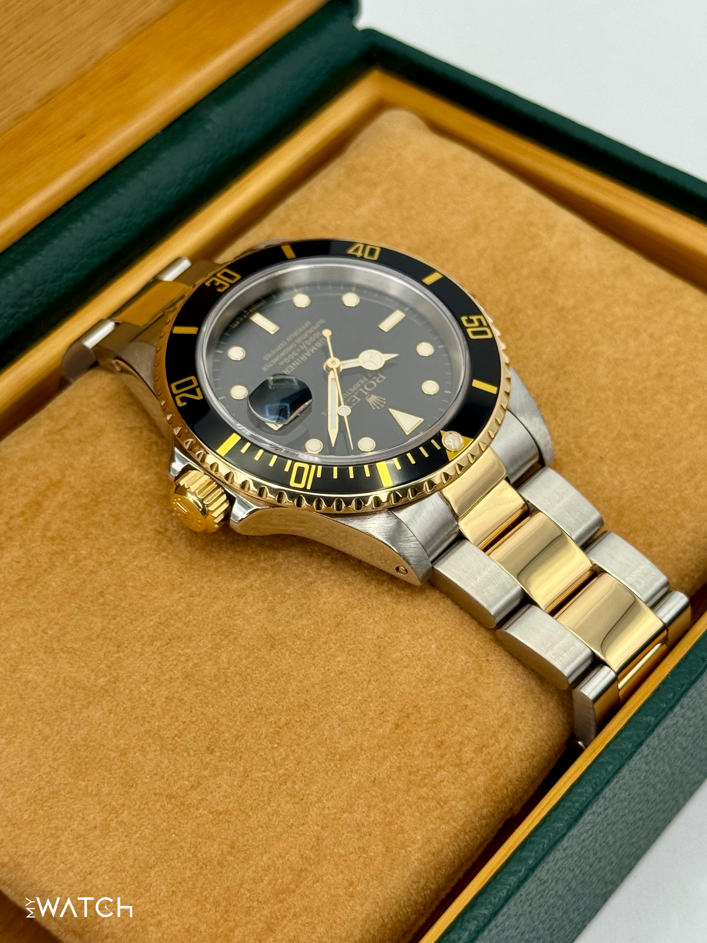 1991 Rolex Submariner 40mm 16613LN Two-Tone Black Dial - MyWatchLLC