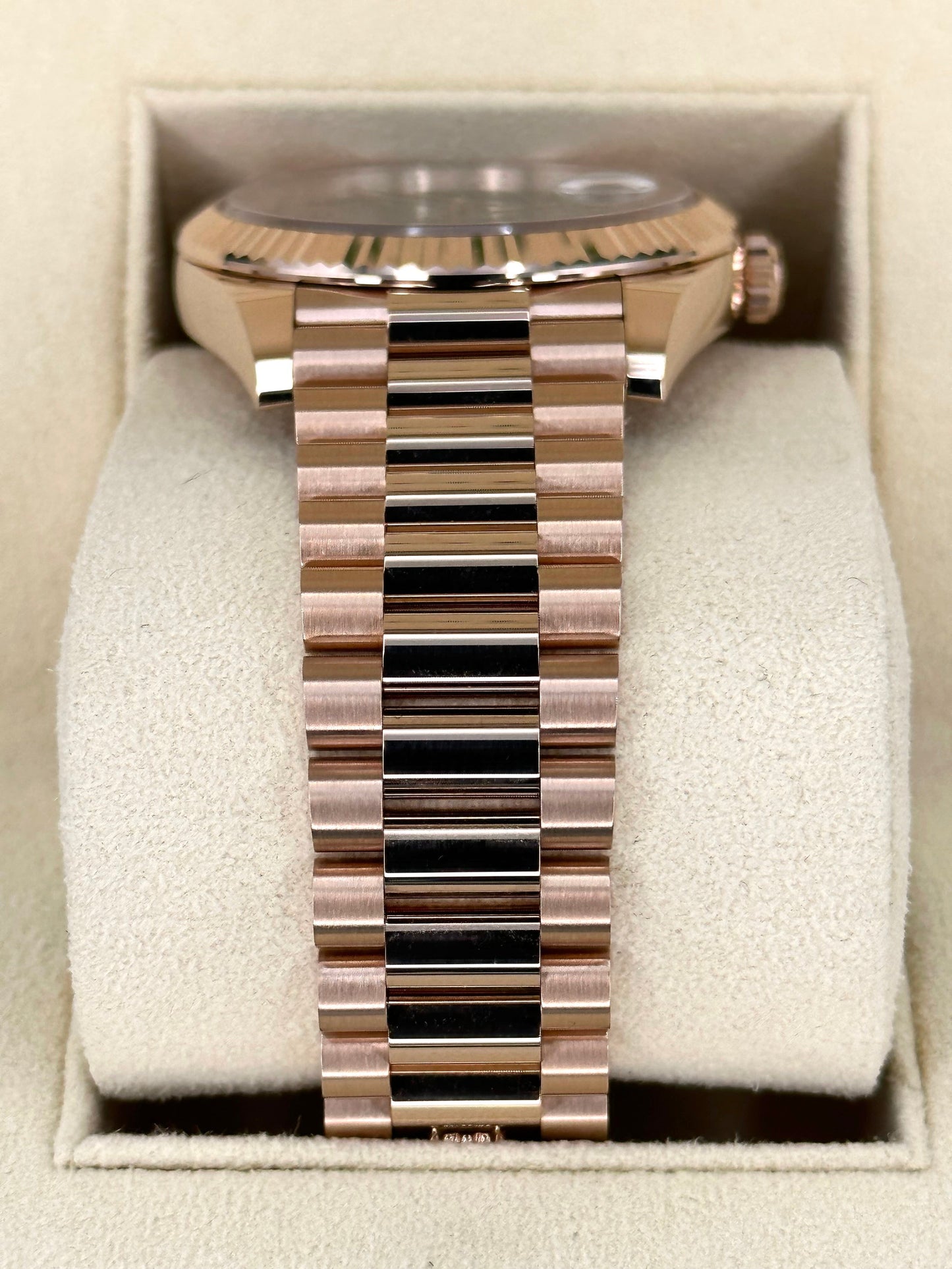 NEW 2024 Rolex Day-Date 40mm 228235 Presidential Rose Gold Olive Dial - MyWatchLLC