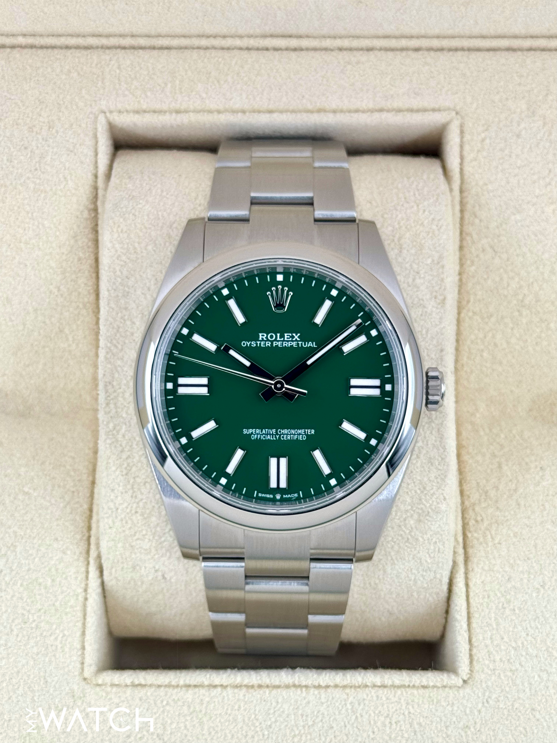 2024 Rolex Oyster Perpetual 41mm 124300 Green Dial - MyWatchLLC