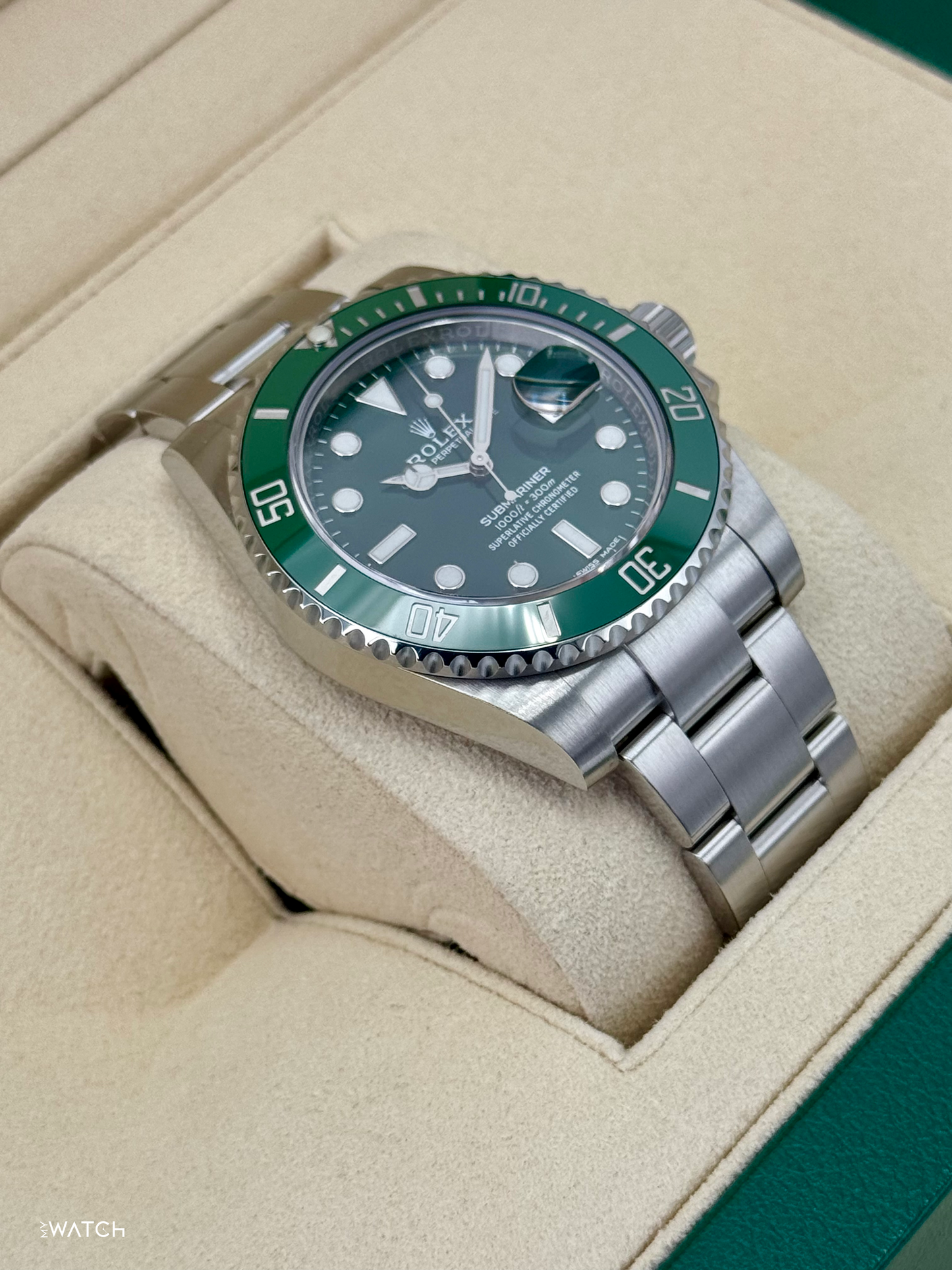 2025 CPO Rolex Submariner “Hulkâ€?40mm 116610LV Green Dial - MyWatchLLC