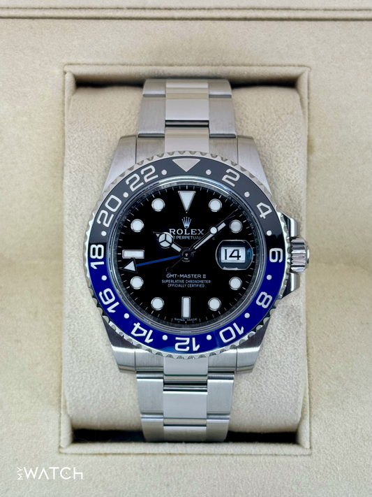 2016 Rolex GMT-Master II "Batman" 40mm 116710BLNR Oyster - MyWatchLLC
