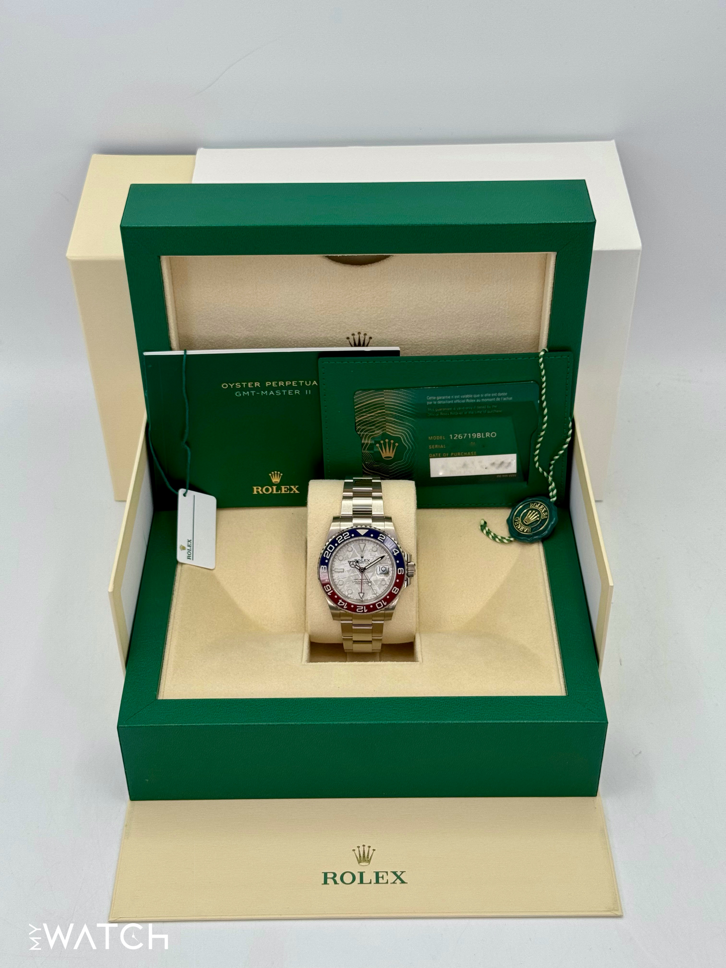 2022 Rolex GMT-Master II "Pepsi" 40mm 126719BLRO Meteorite Dial - MyWatchLLC