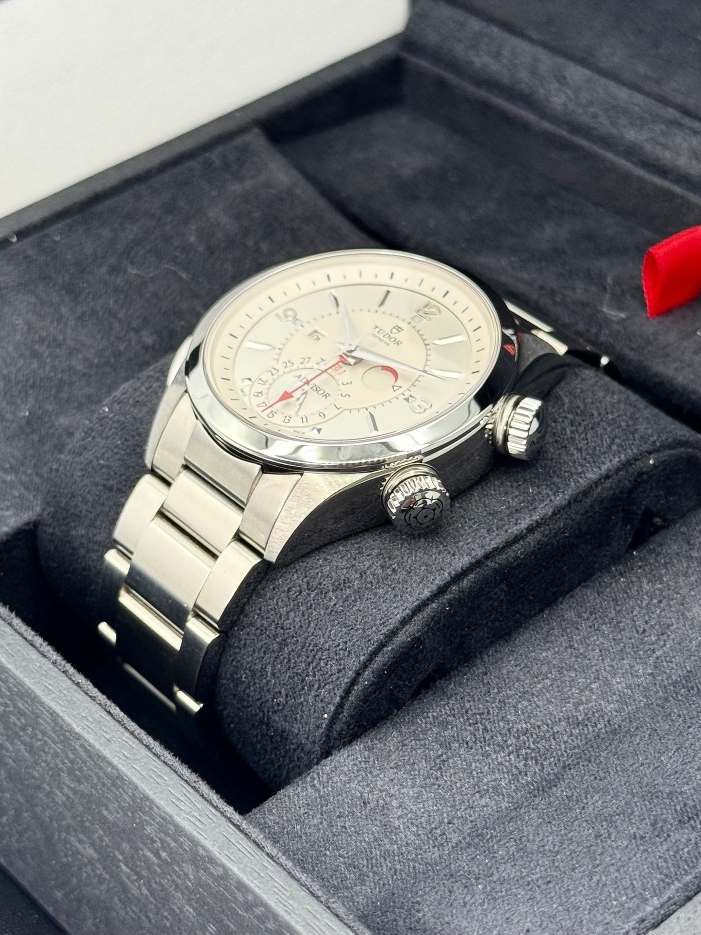 Tudor Heritage Advisor 42mm 79620T Stainless Steel White Dial - MyWatchLLC