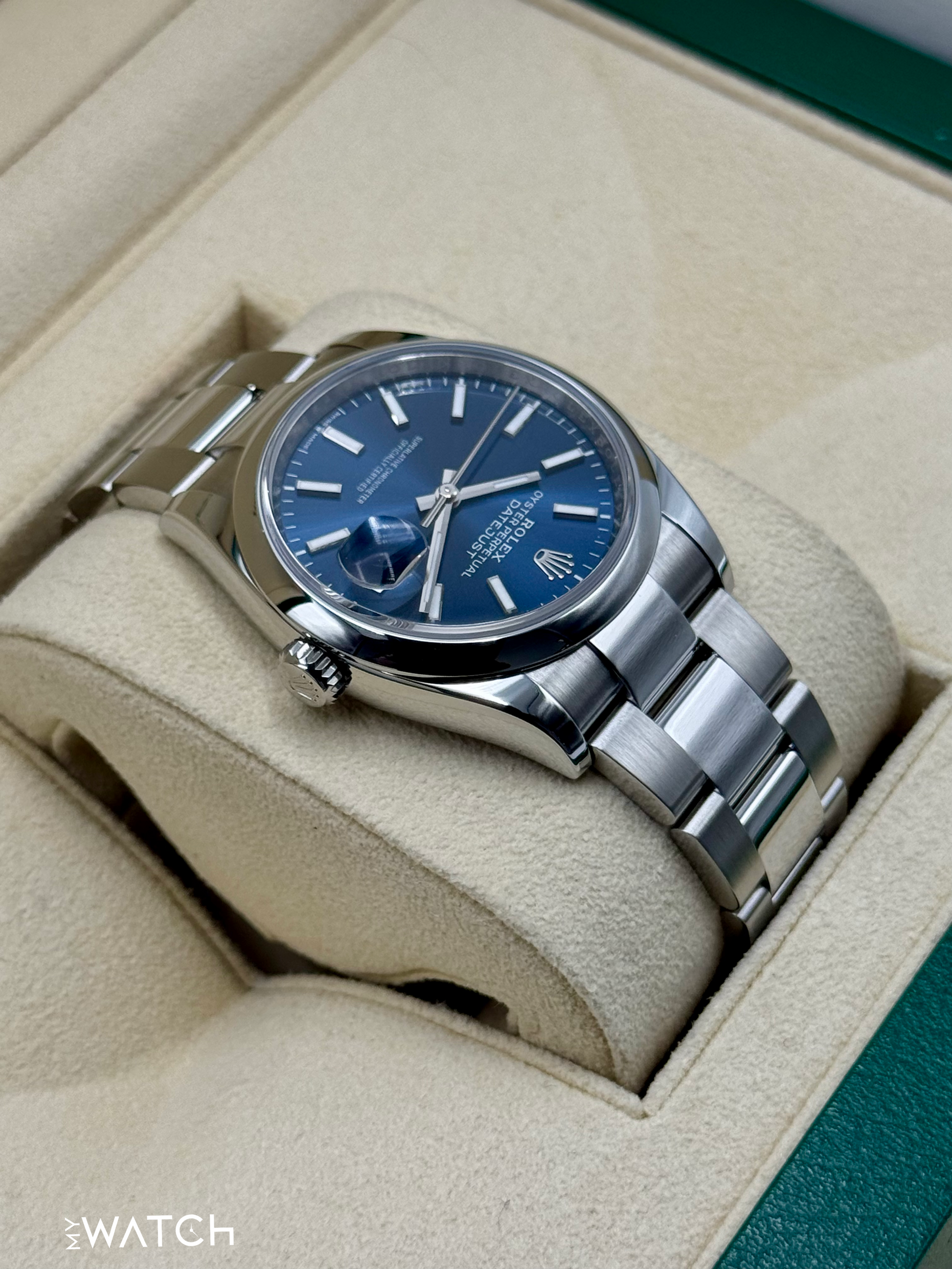NEW 2025 Rolex Datejust 36mm 126200 Stainless Steel Oyster Blue Dial - MyWatchLLC