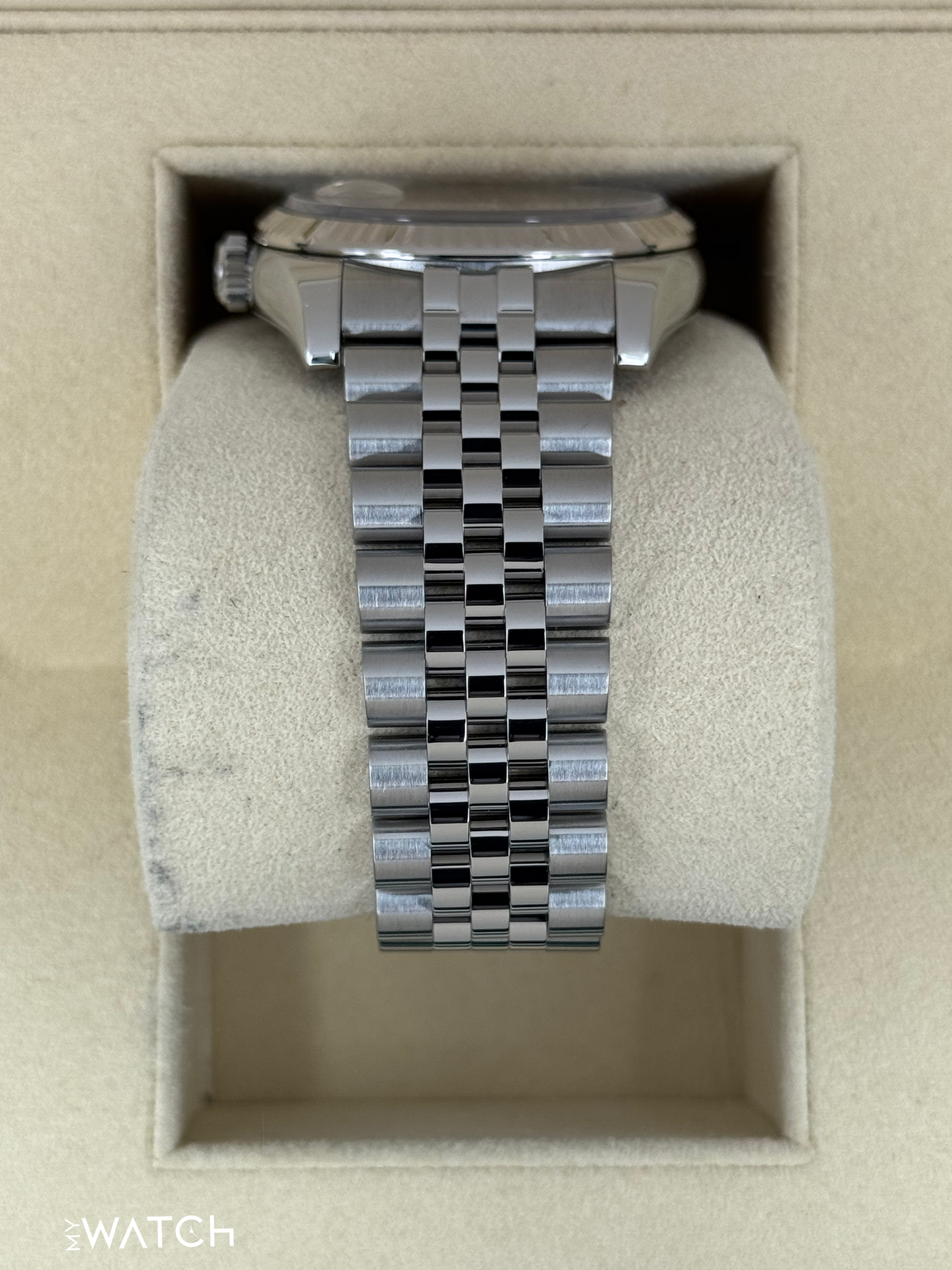 2017 Rolex Datejust 36mm 116234 Stainless Steel Jubilee Silver Diamond Dial - MyWatchLLC