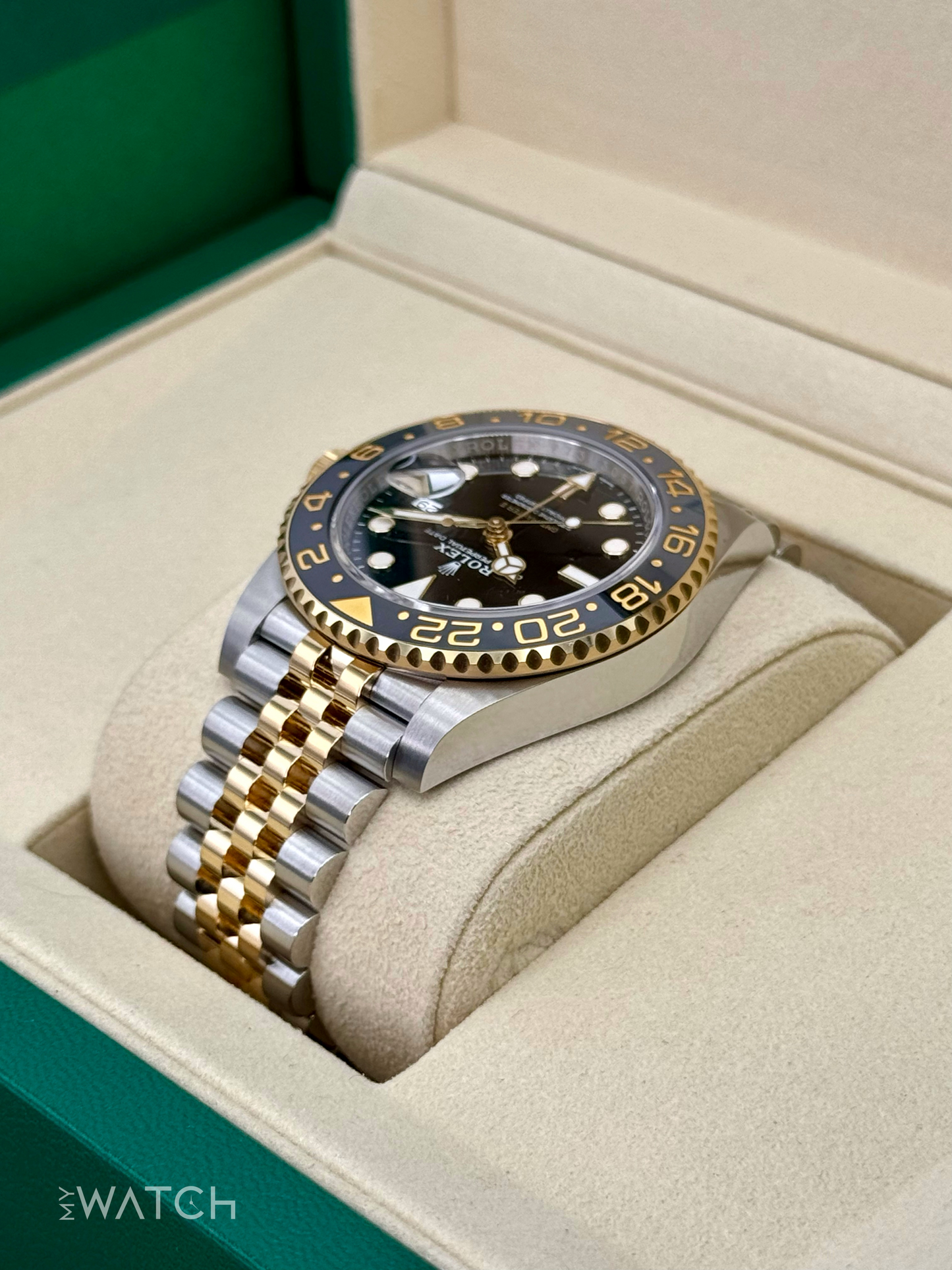 2025 Rolex GMT-Master II 40mm 126713GRNR Two-Tone Jubilee - MyWatchLLC