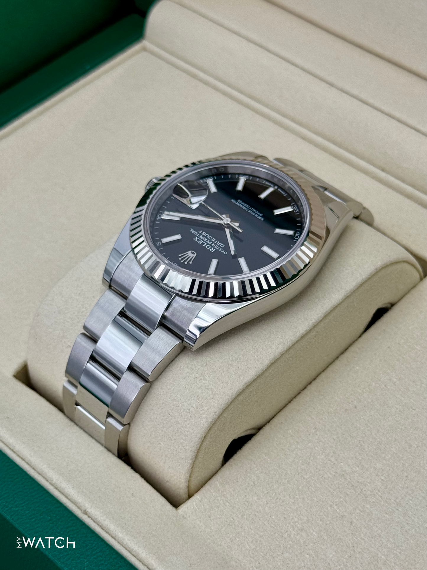 NEW 2025 Rolex Datejust 41mm 126334 Oyster Black Dial - MyWatchLLC