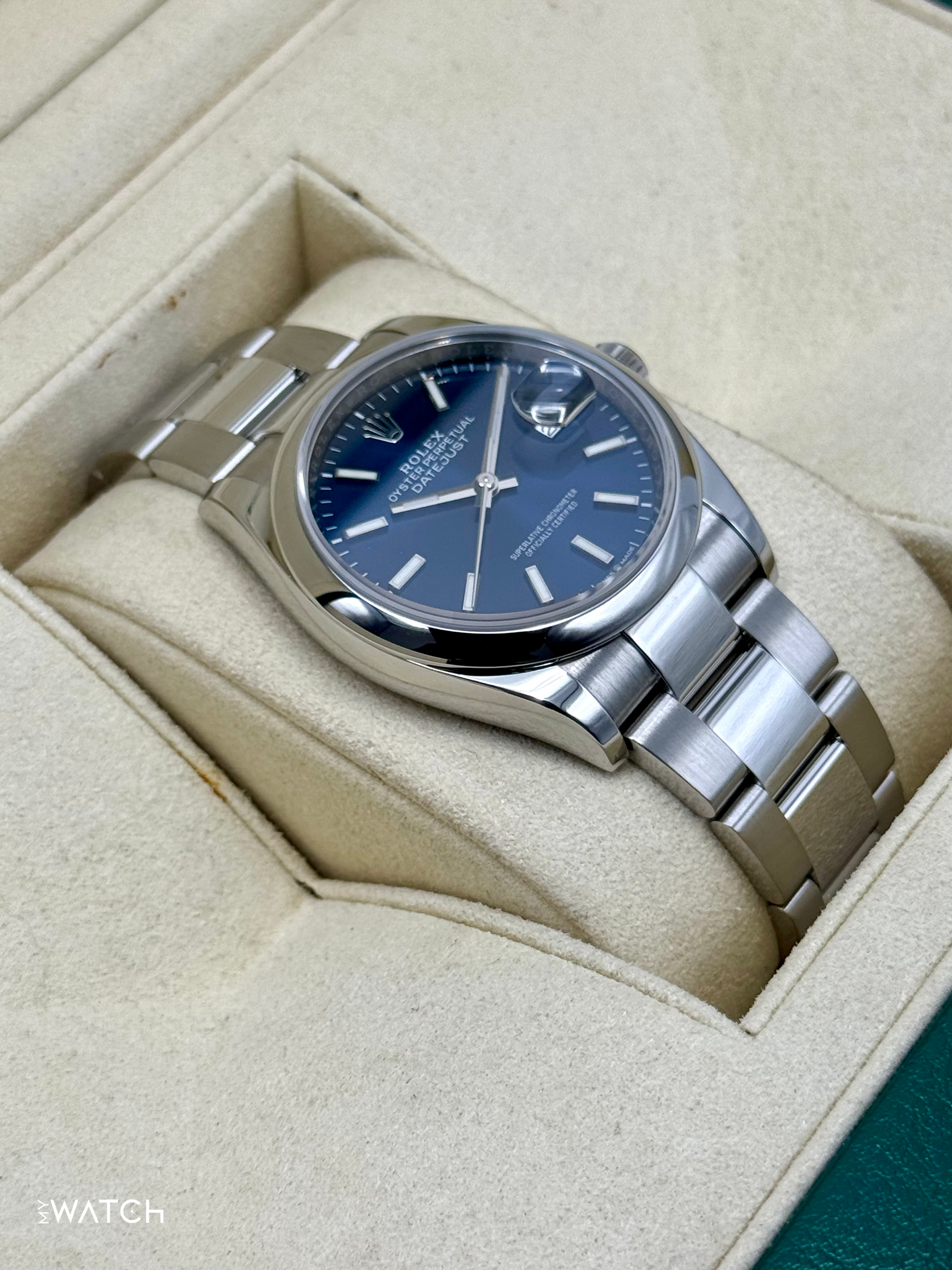 2020 Rolex Datejust 36mm 126200 Stainless Steel Oyster Blue Dial - MyWatchLLC