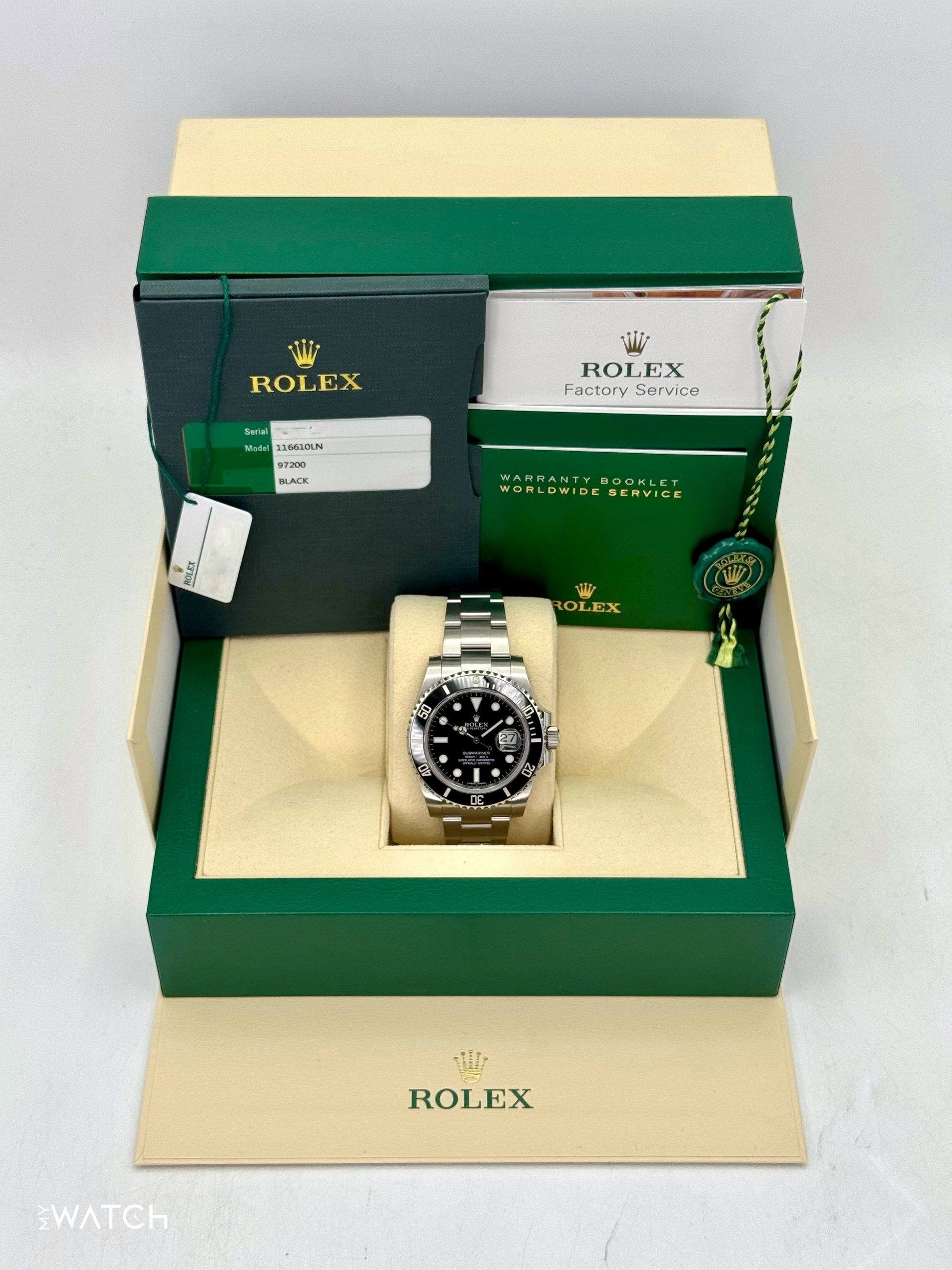 2016 Rolex Submariner 40mm 116610LN Stainless Steel Black Dial - MyWatchLLC