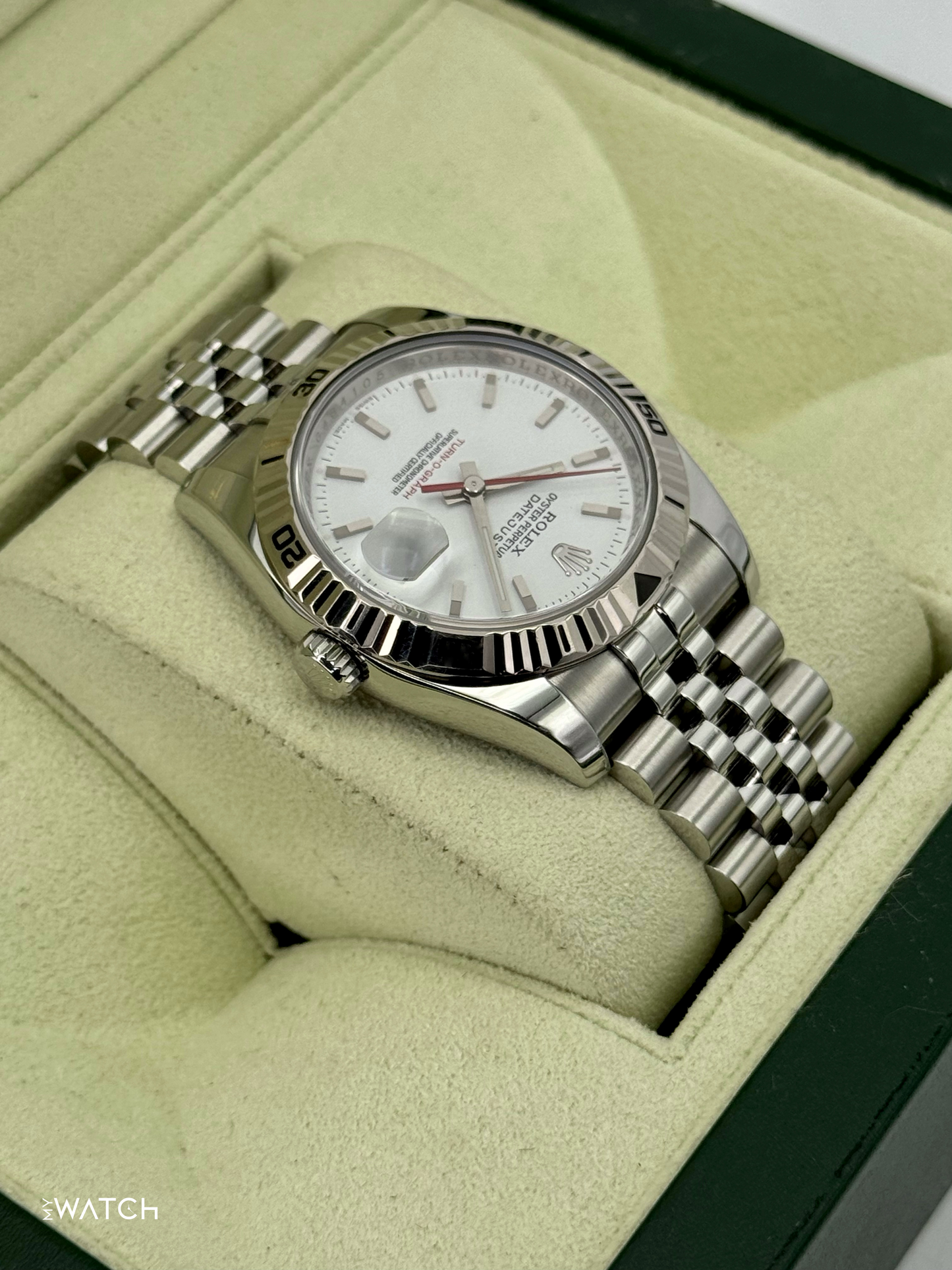 2014 Rolex Datejust Turn-O-Graph 36mm 116264 Jubilee White Dial - MyWatchLLC