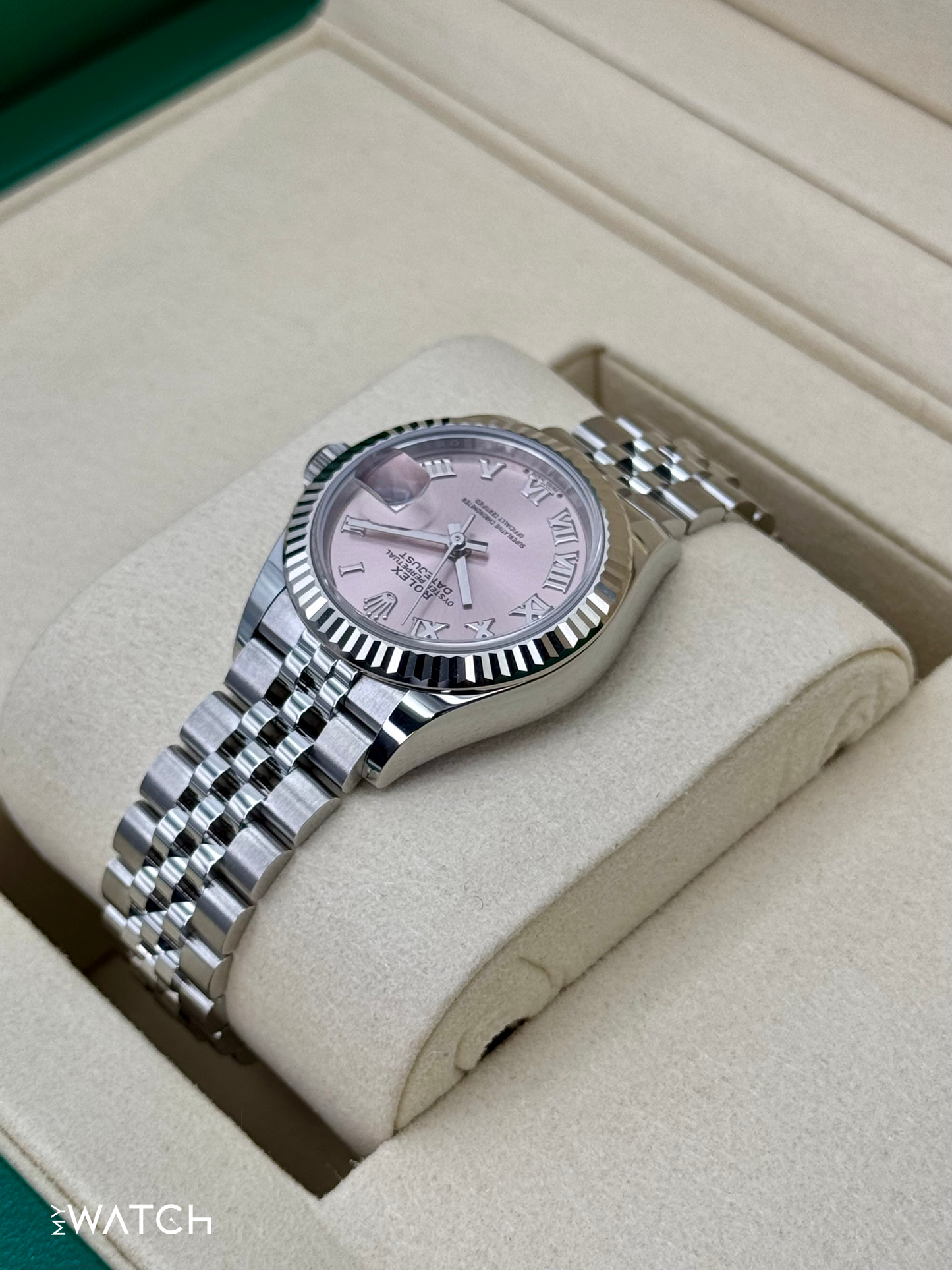 NEW 2025 Rolex Lady Datejust 28mm 279174 Stainless Steel Jubilee Pink Dial - MyWatchLLC