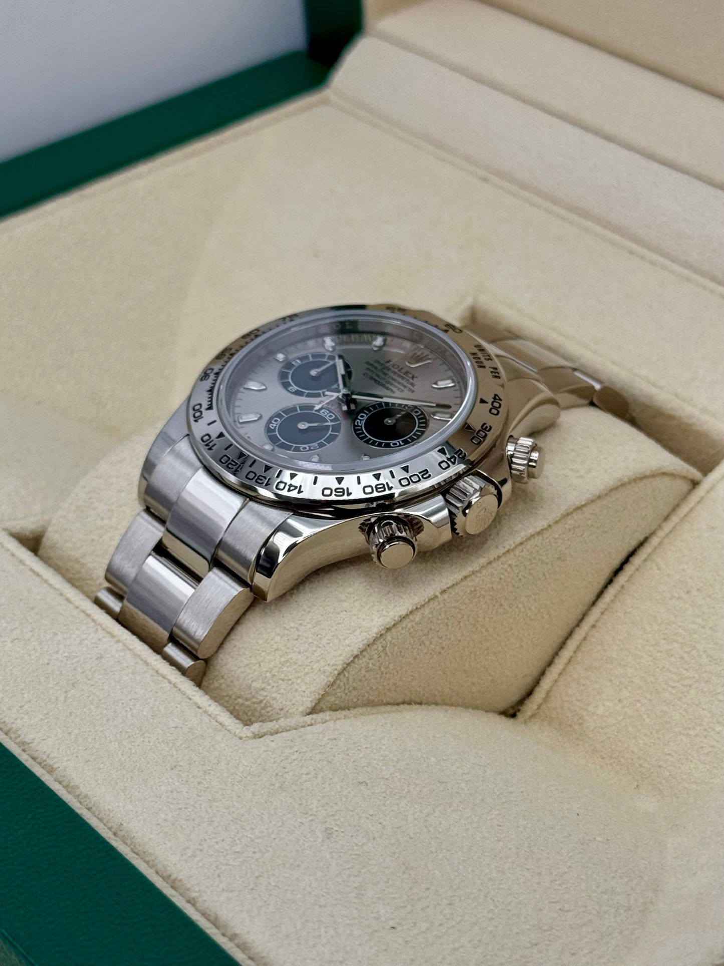 2021 Rolex Daytona "Ghost" 40mm 116509 White Gold Silver Dial - MyWatchLLC
