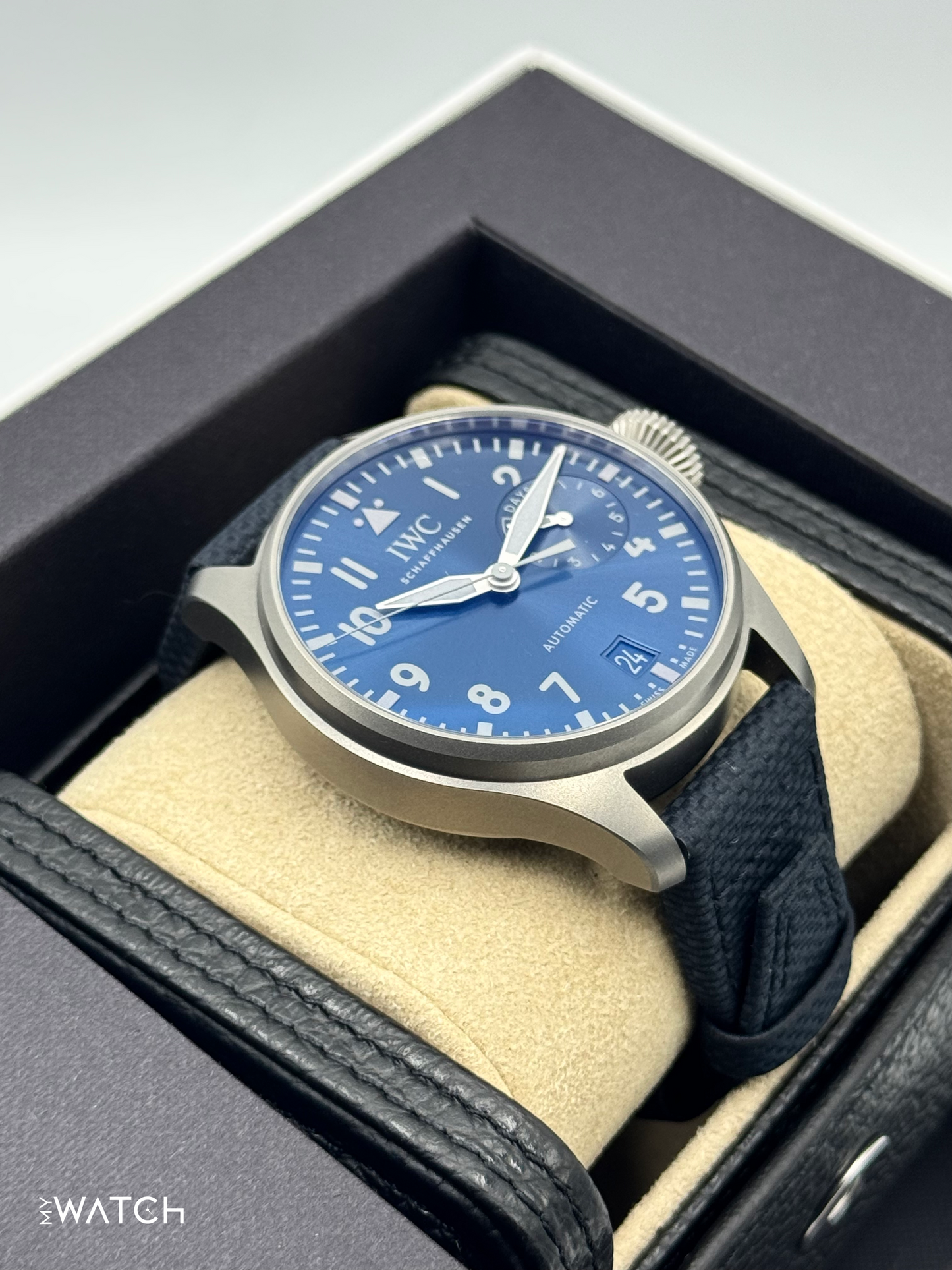2024 IWC Big Pilot's Watch Racing Works 46mm IW501019 Titanium Blue Dial - MyWatchLLC
