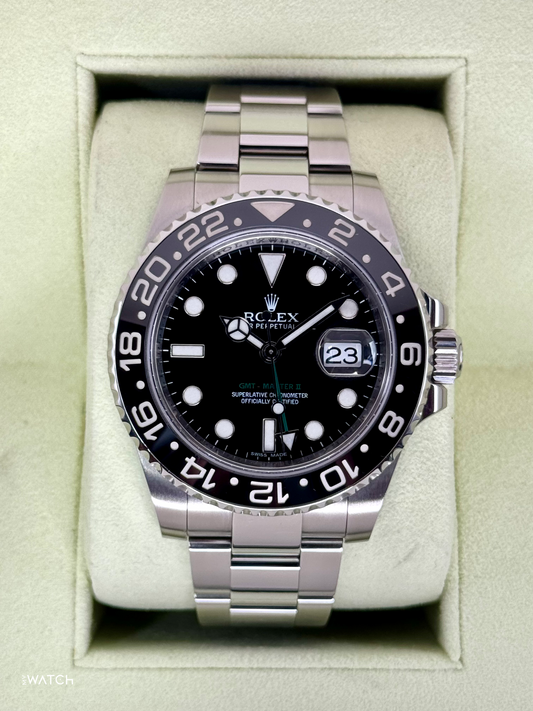 2013 Rolex GMT-Master II 40mm 116710LN Stainless Steel Black Dial - MyWatchLLC