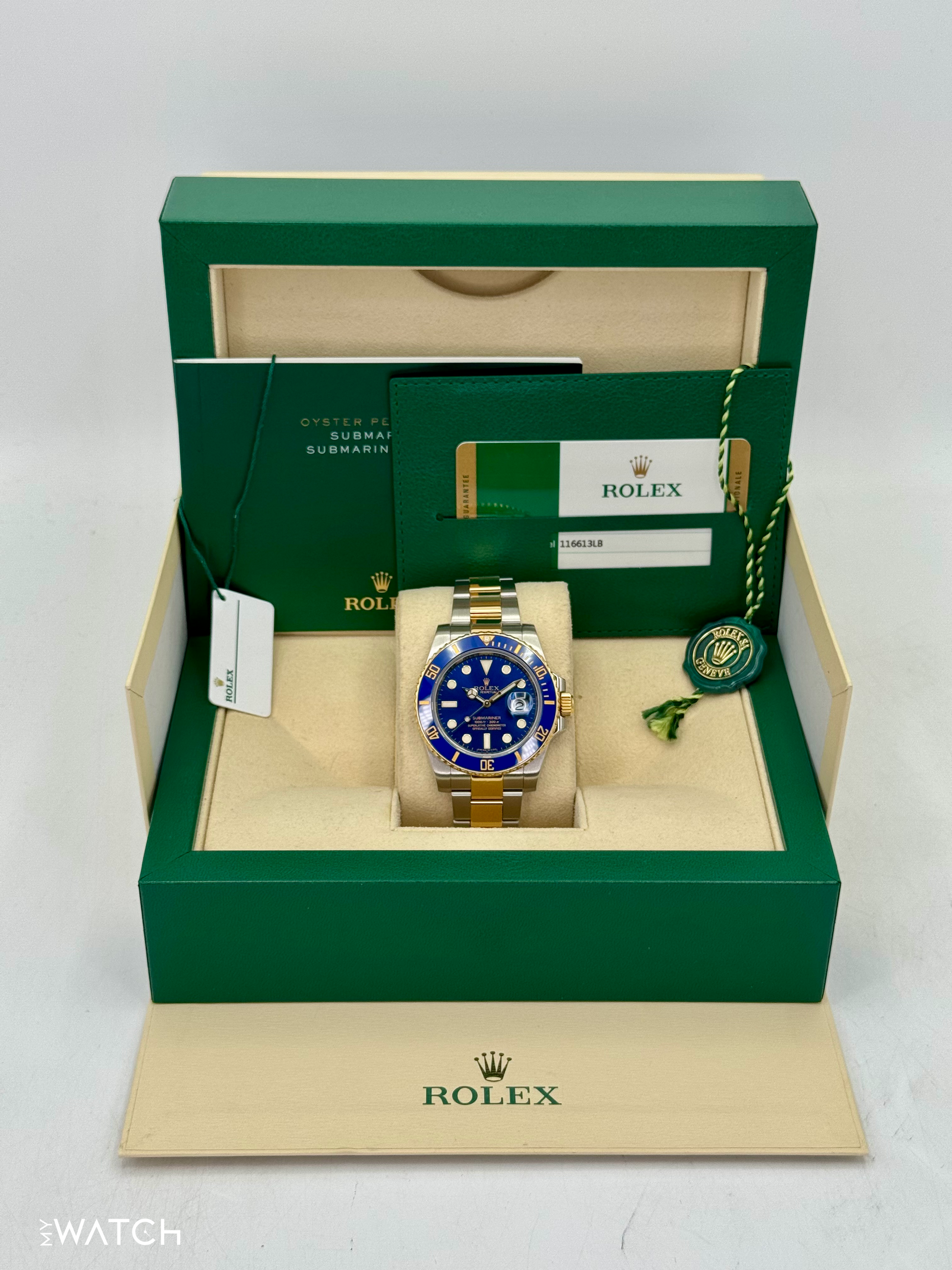 2016 Rolex Submariner "Bluesy" 40mm 116613LB Two-Tone Blue Dial - MyWatchLLC