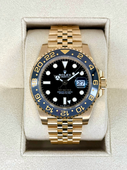 2024 Rolex GMT-Master II 40mm 126718GRNR Jubilee Black Dial - MyWatchLLC