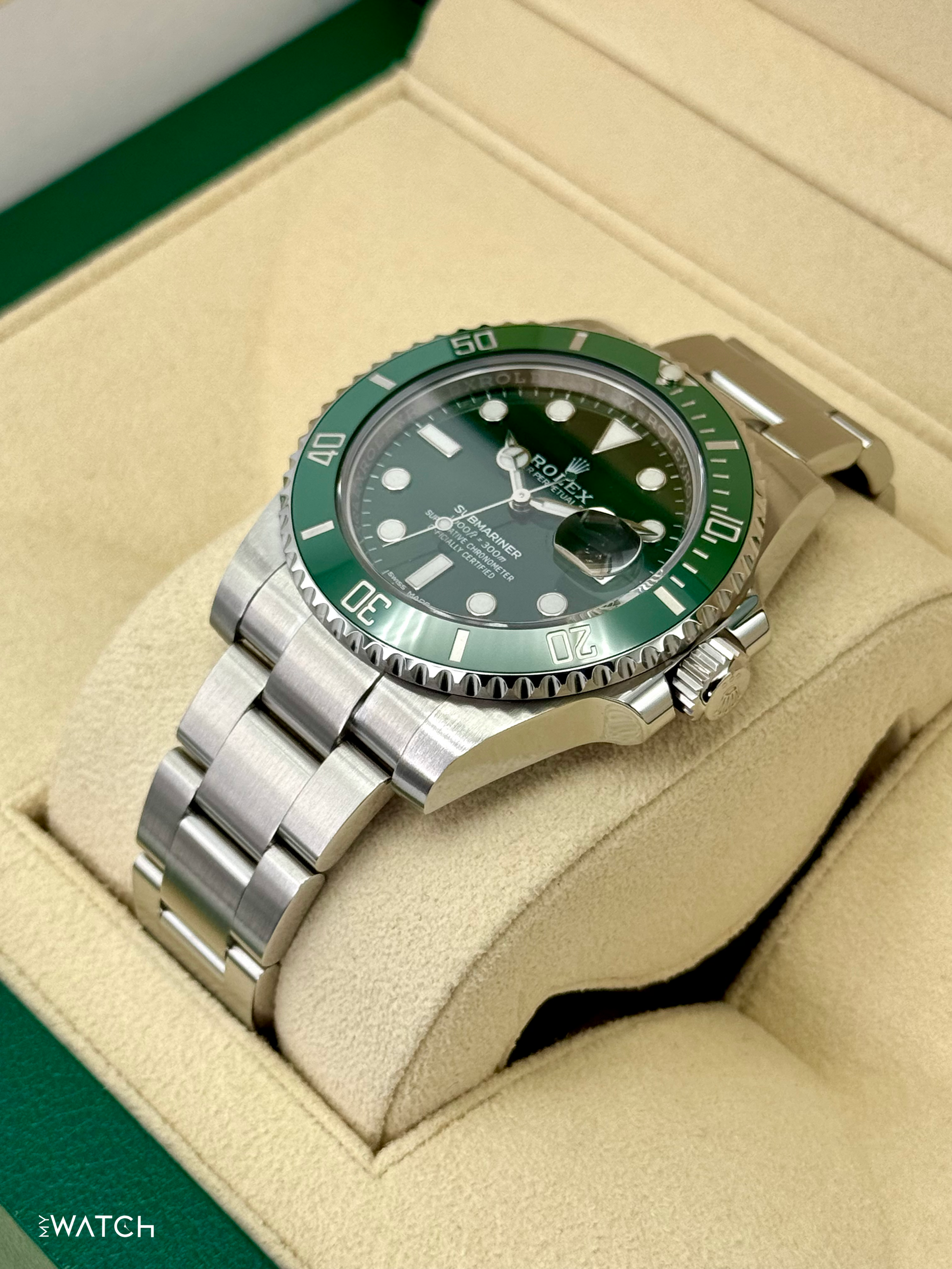 2017 Rolex Submariner “Hulkâ€?40mm 116610LV Green Dial - MyWatchLLC