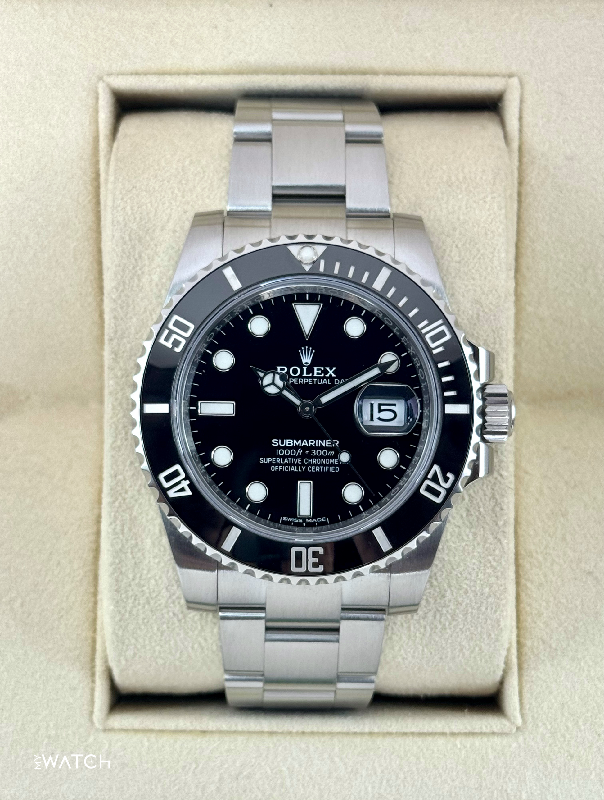 2020 Rolex Submariner 40mm 116610LN Stainless Steel Black Dial - MyWatchLLC