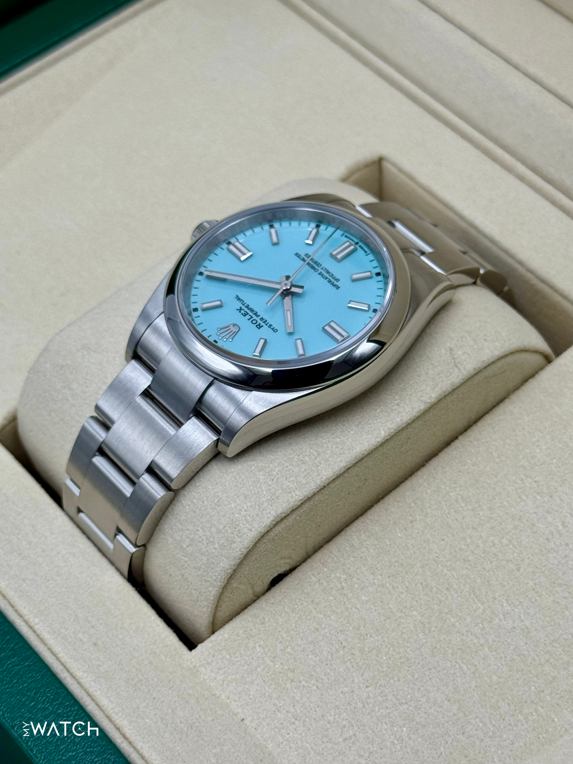 NEW 2025 Rolex Oyster Perpetual 36mm 126000 Tiffany Blue Dial - MyWatchLLC