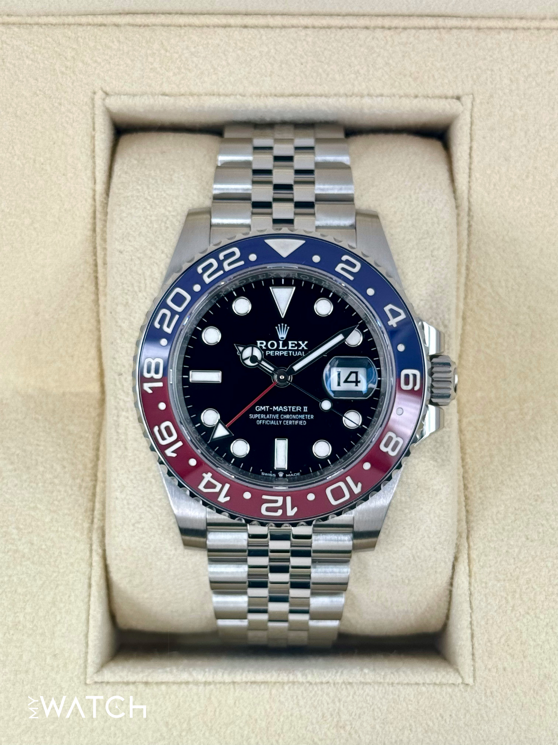2023 Rolex GMT-Master II "Pepsi" 40mm 126710BLRO Jubilee - MyWatchLLC