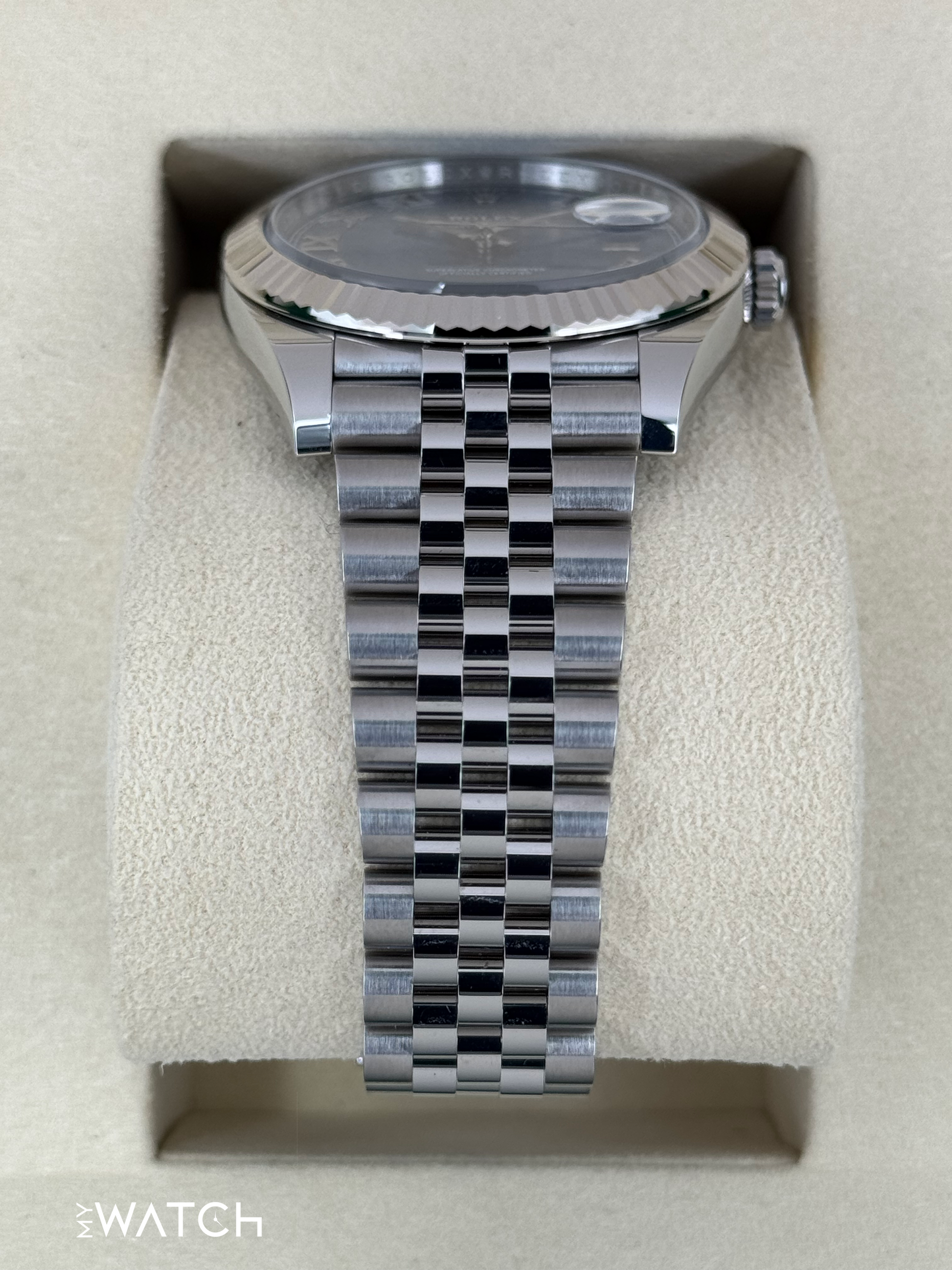 NEW 2025 Rolex Datejust 41mm 126334 Jubilee Blue Roman Numeral Dial - MyWatchLLC