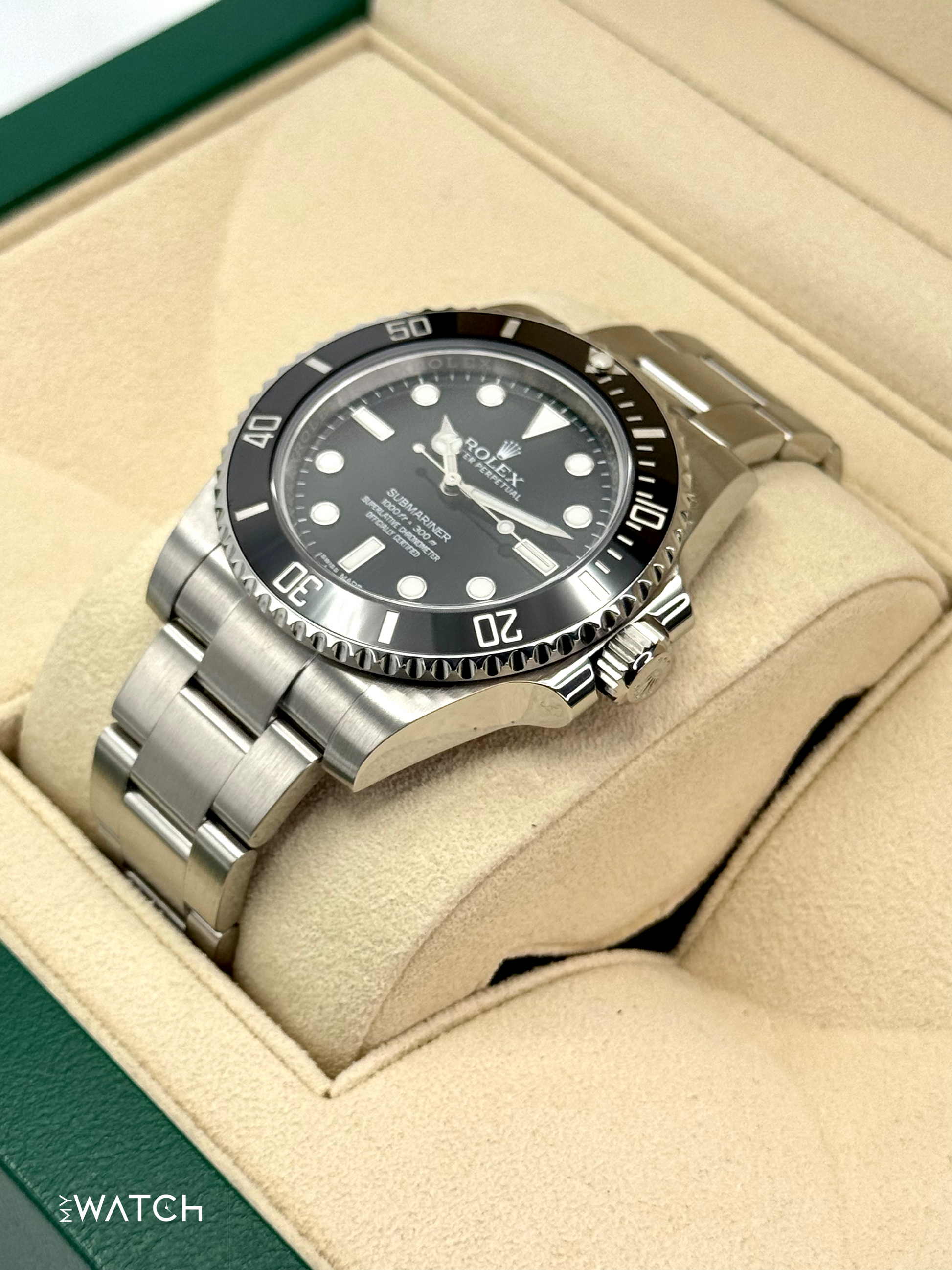 2015 Rolex Submariner 40mm 114060 Stainless Steel Black Dial - MyWatchLLC