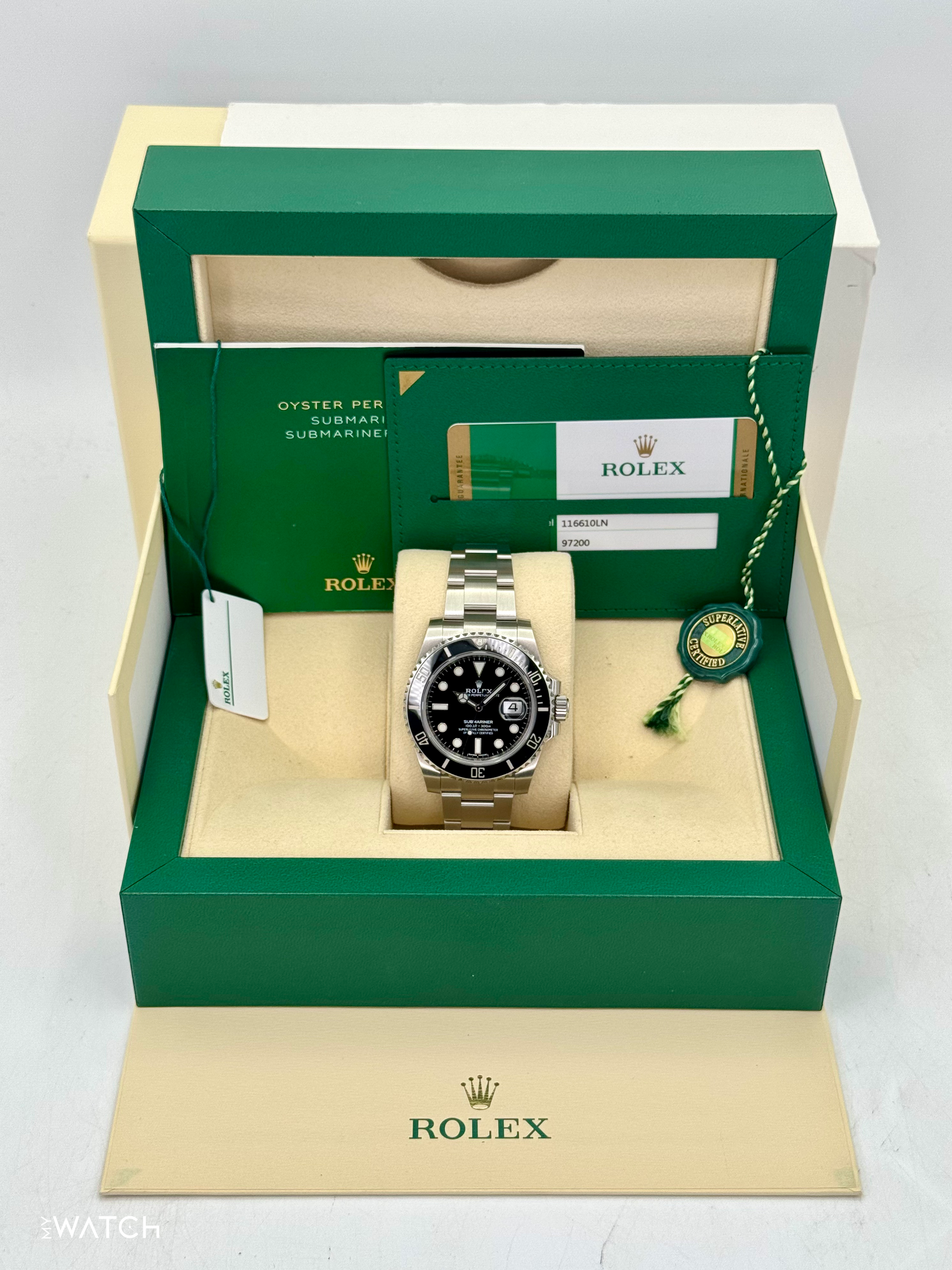2020 Rolex Submariner 40mm 116610LN Stainless Steel Black Dial - MyWatchLLC