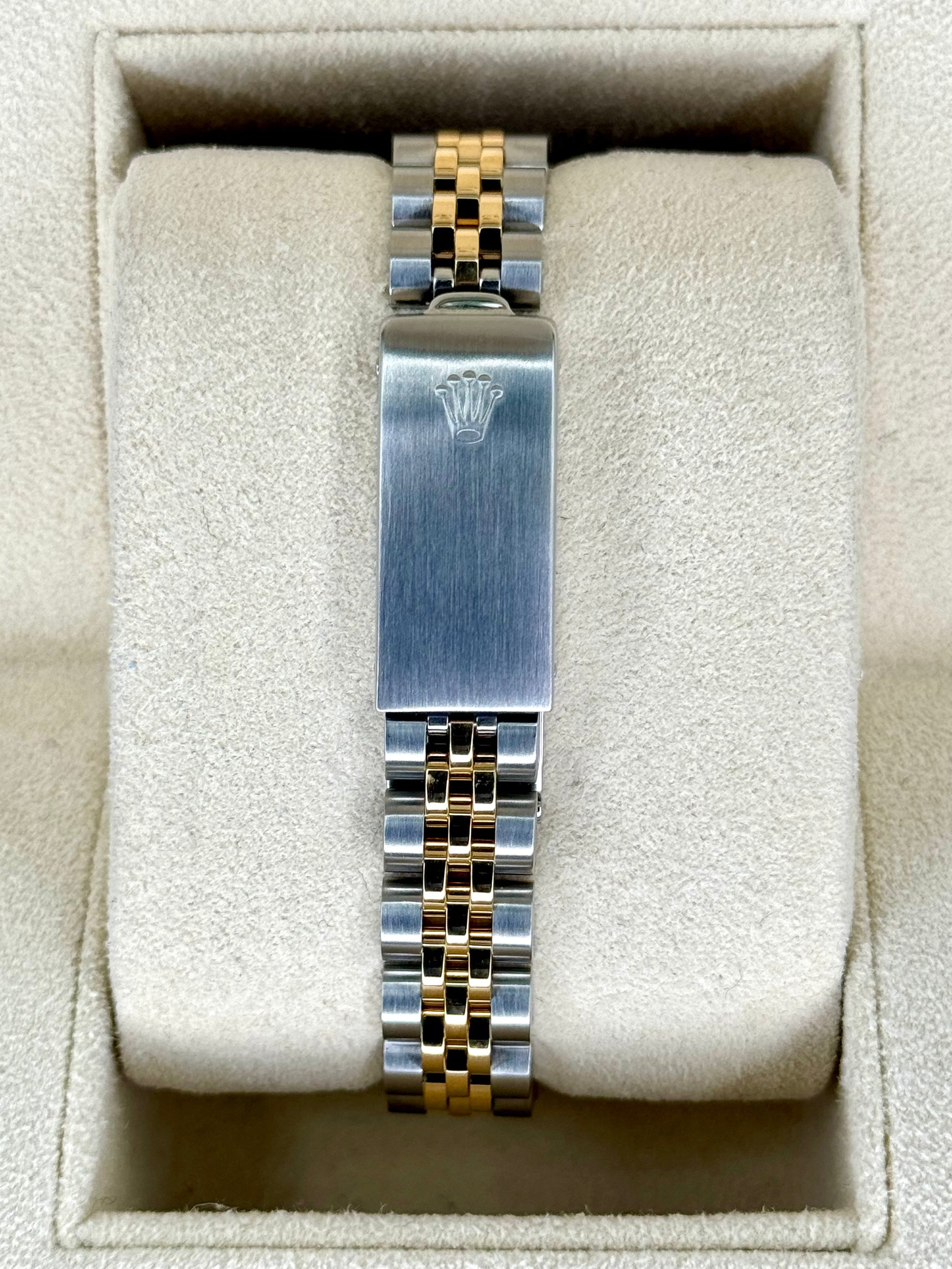 Rolex Lady-Datejust 28mm 79173 Two-Tone Blue 10 Diamond Dial - MyWatchLLC