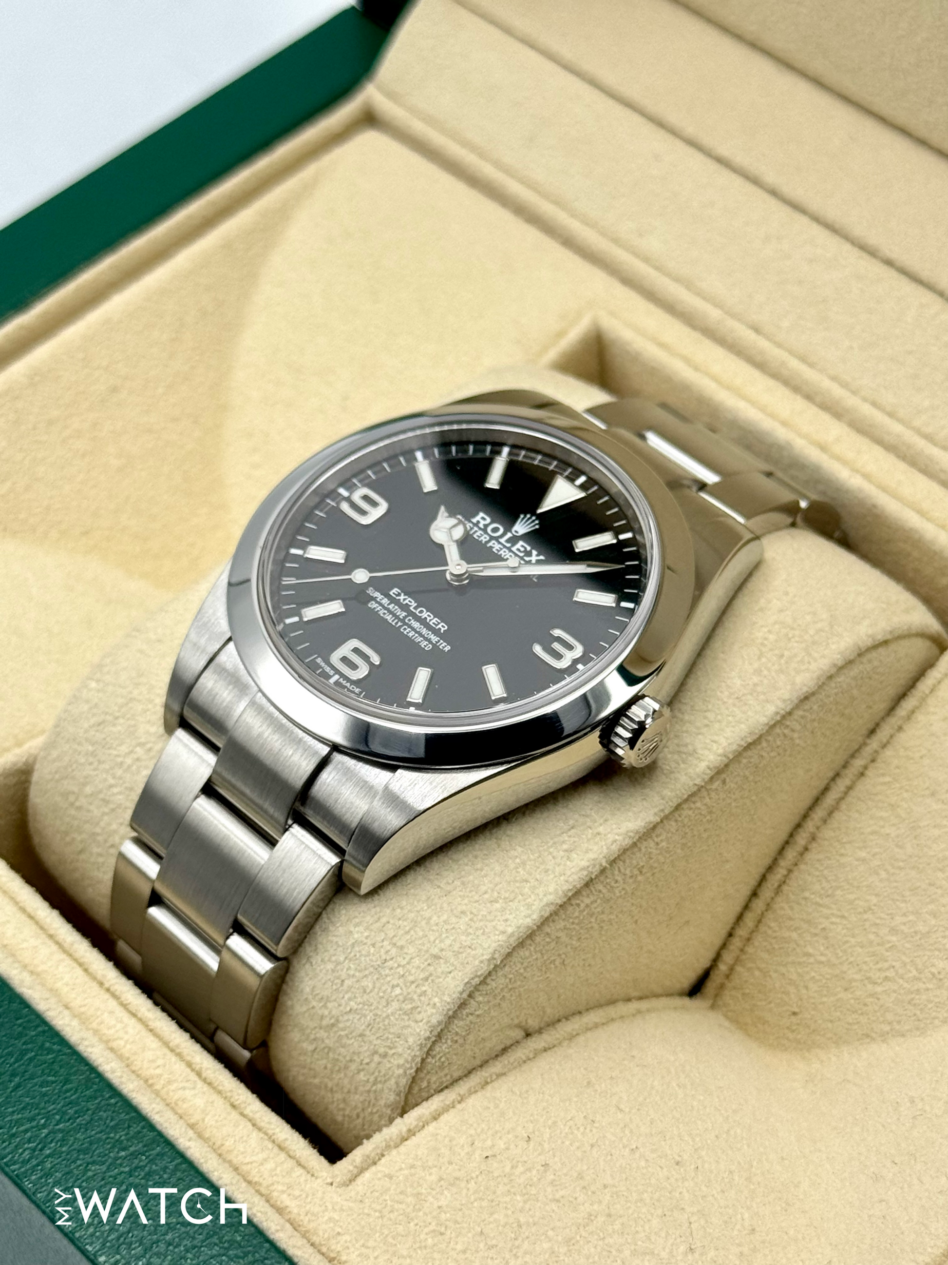 2020 Rolex Explorer 39mm 214270 Stainless Steel Black Dial - MyWatchLLC