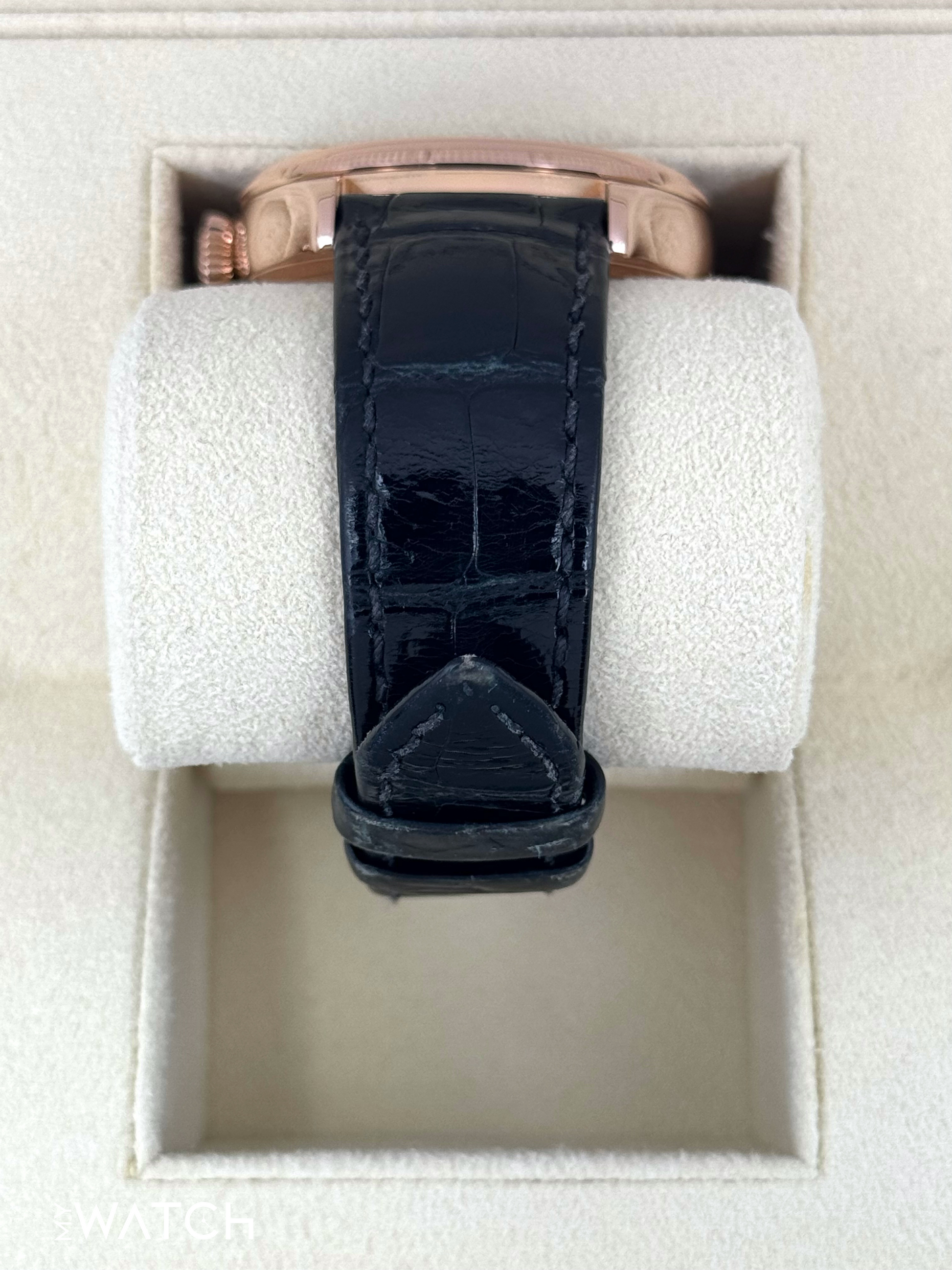 2014 Rolex Cellini Date 39mm 50515 Rose Gold Black Guilloche Dial - MyWatchLLC