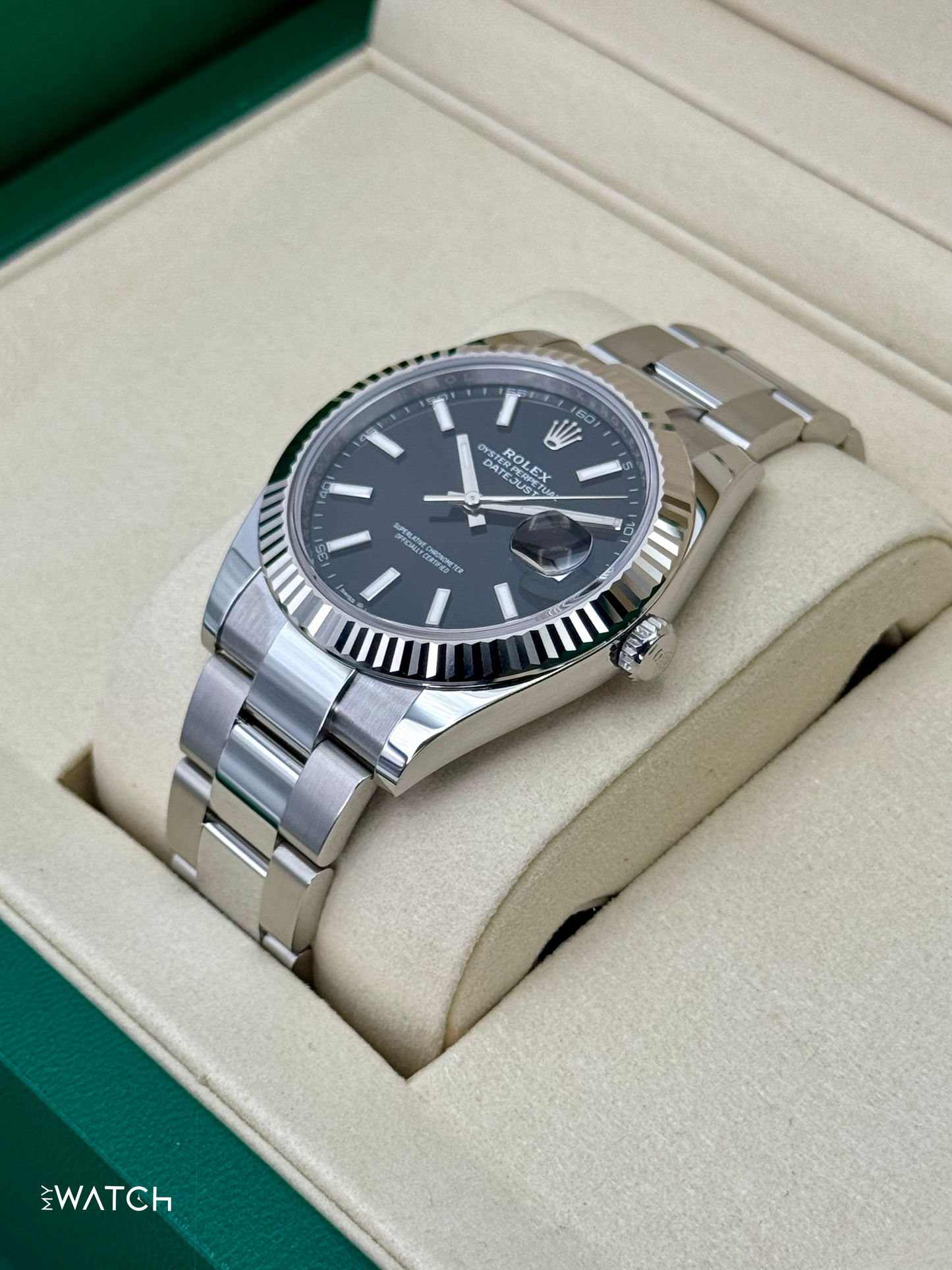 NEW 2025 Rolex Datejust 41mm 126334 Oyster Black Dial - MyWatchLLC