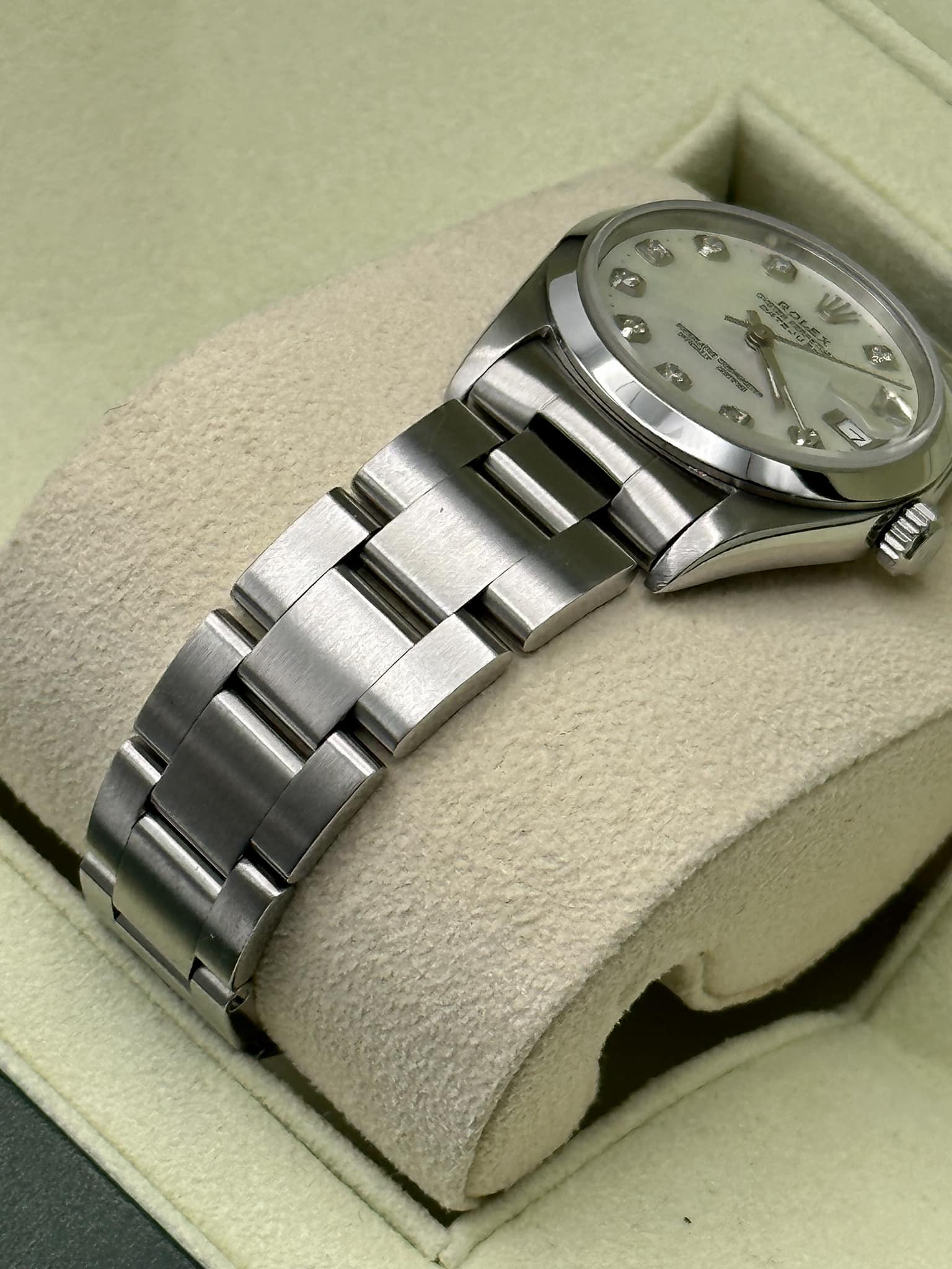 1998 Rolex Ladies Datejust 31mm 68240 Mother of Pearl Diamond Dial - MyWatchLLC