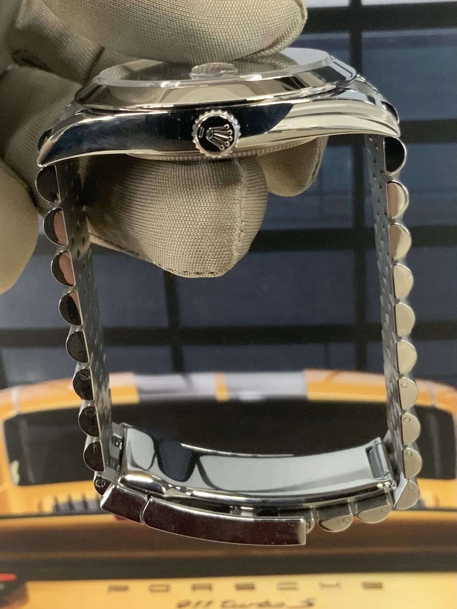 NEW 2022 Rolex Datejust 41mm 126300 SS Black Stick Dial Jubilee - MyWatchLLC