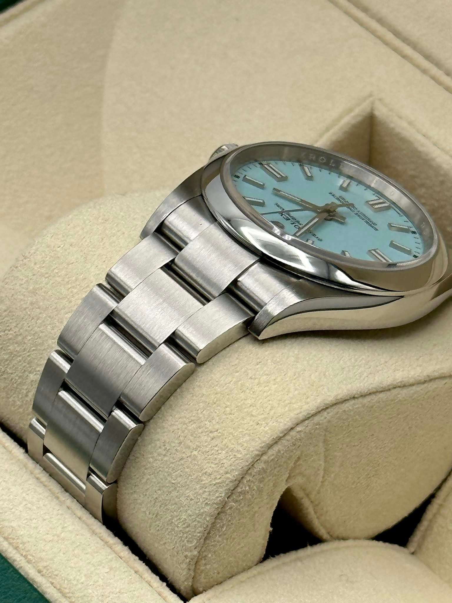 2022 Rolex Oyster Perpetual 36mm 126000 Stainless Steel Tiffany Blue - MyWatchLLC