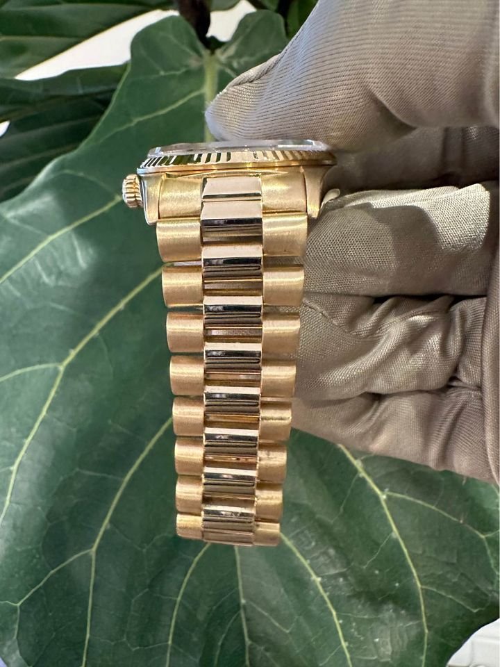 1995 Rolex Day-Date 36mm 18238 18ct Yellow Gold Rare Myriad Dial - MyWatchLLC