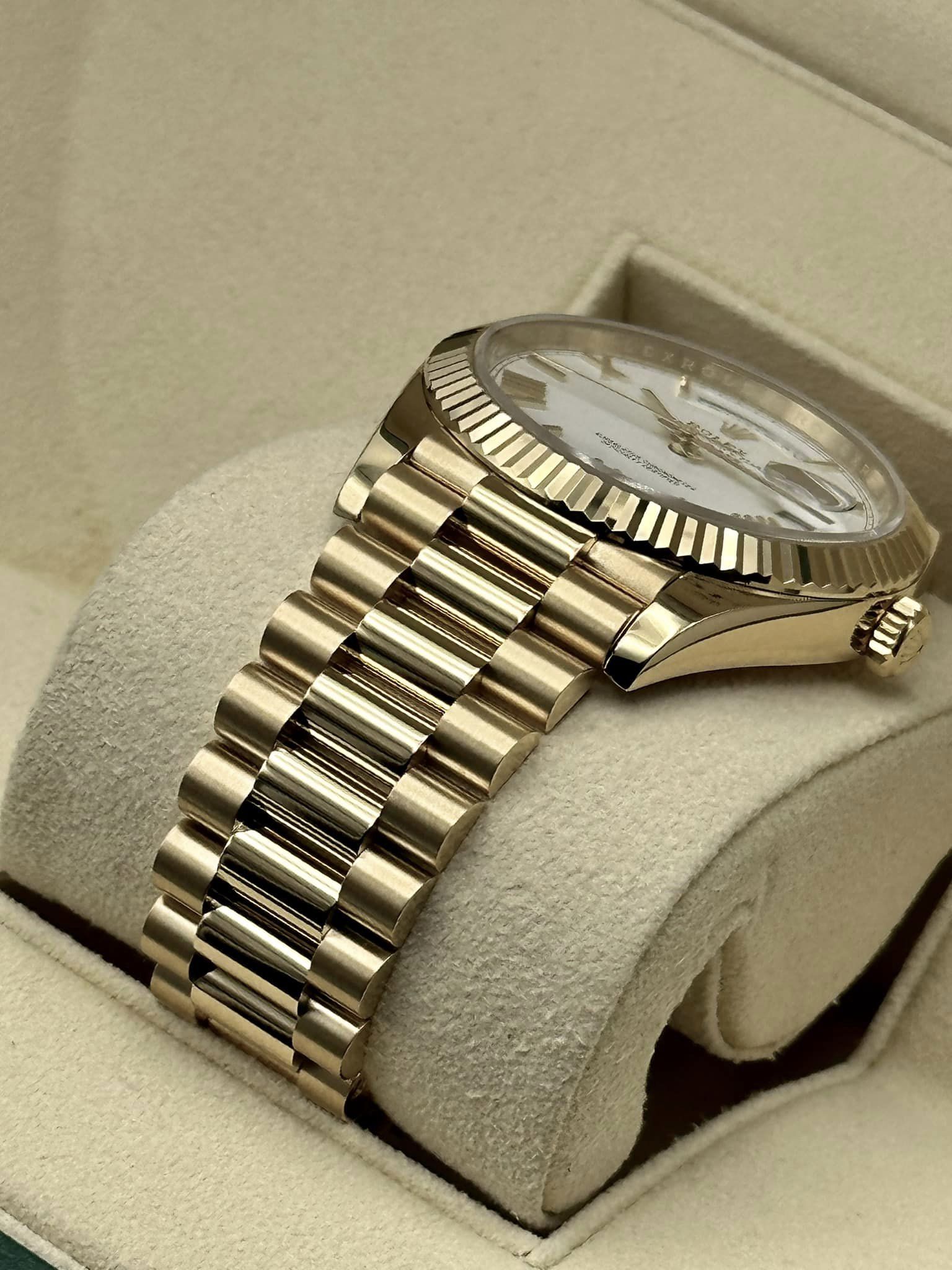 Rolex Day-Date 228238 White Roman Numeral Dial - MyWatchLLC