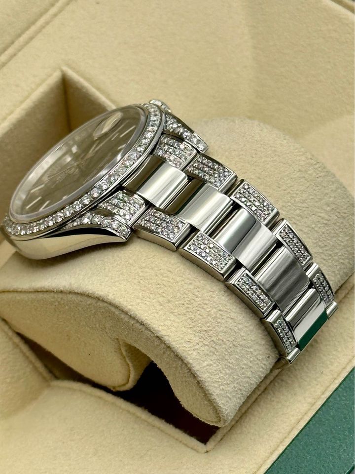 Rolex Datejust 41mm 126300 Stainless Steel with Diamonds Oyster - MyWatchLLC