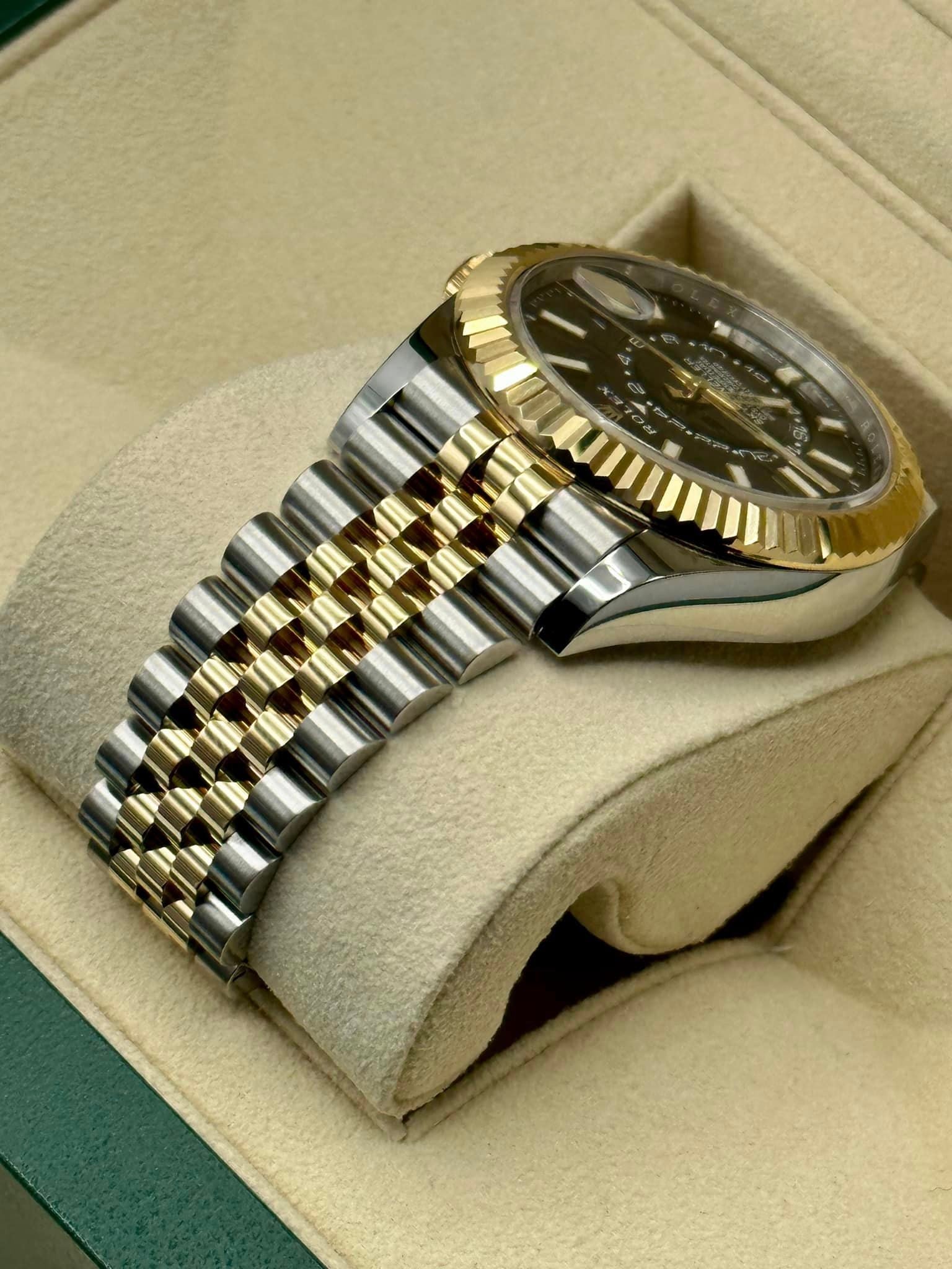 2021 Rolex Sky-Dweller 326933 Jubilee Black Dial - MyWatchLLC