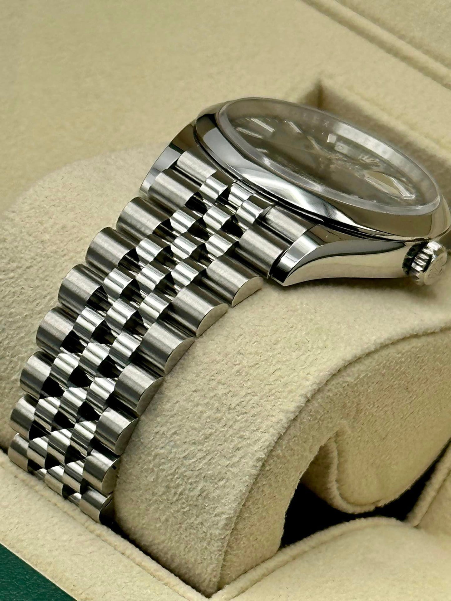 New Rolex 2023 Datejust 36mm Stainless Steel Mint Green Jubilee - MyWatchLLC