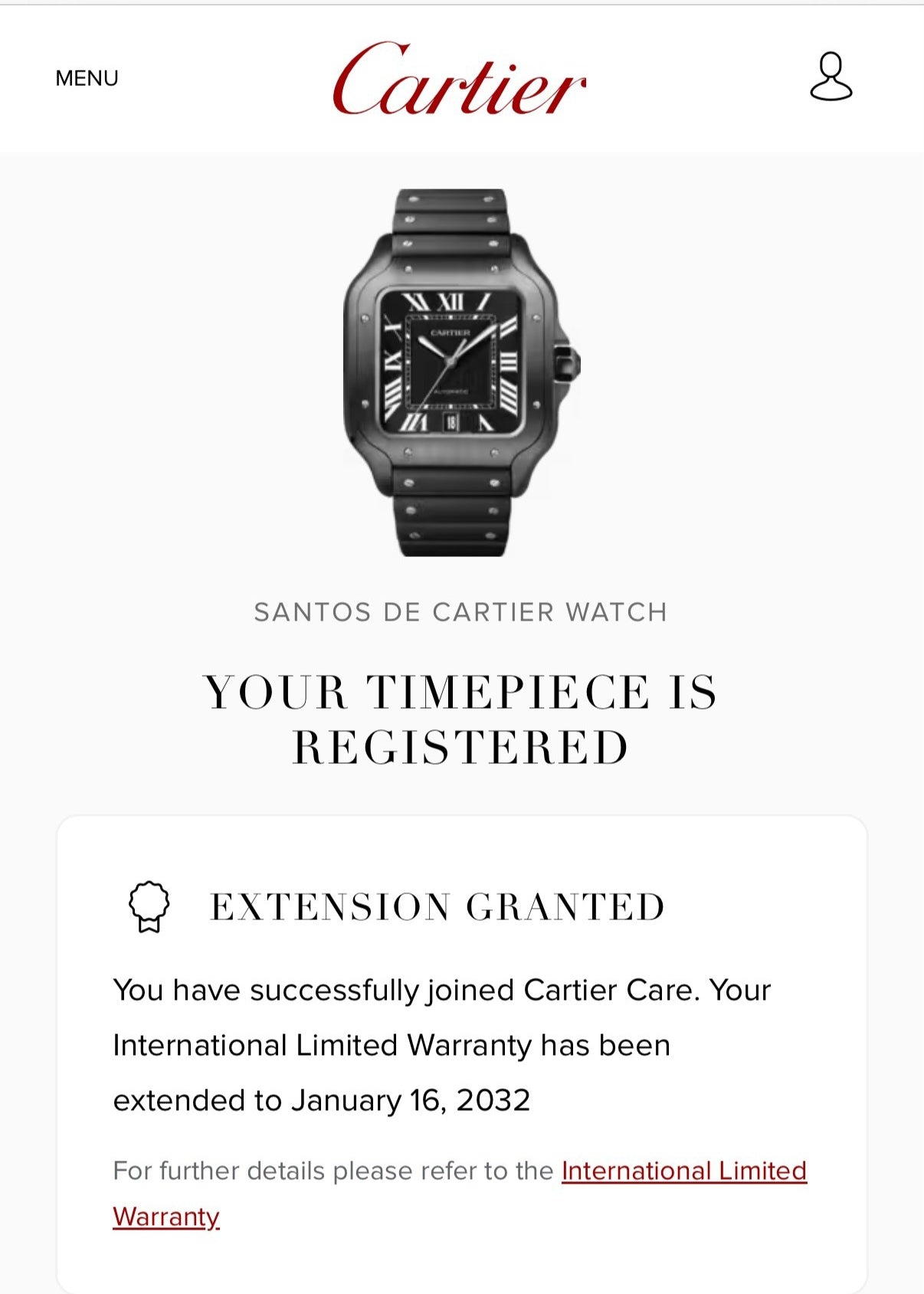 2024 Cartier Santos De Cartier 39.8mm WSSA0039 Black Steel Black Dial - MyWatchLLC