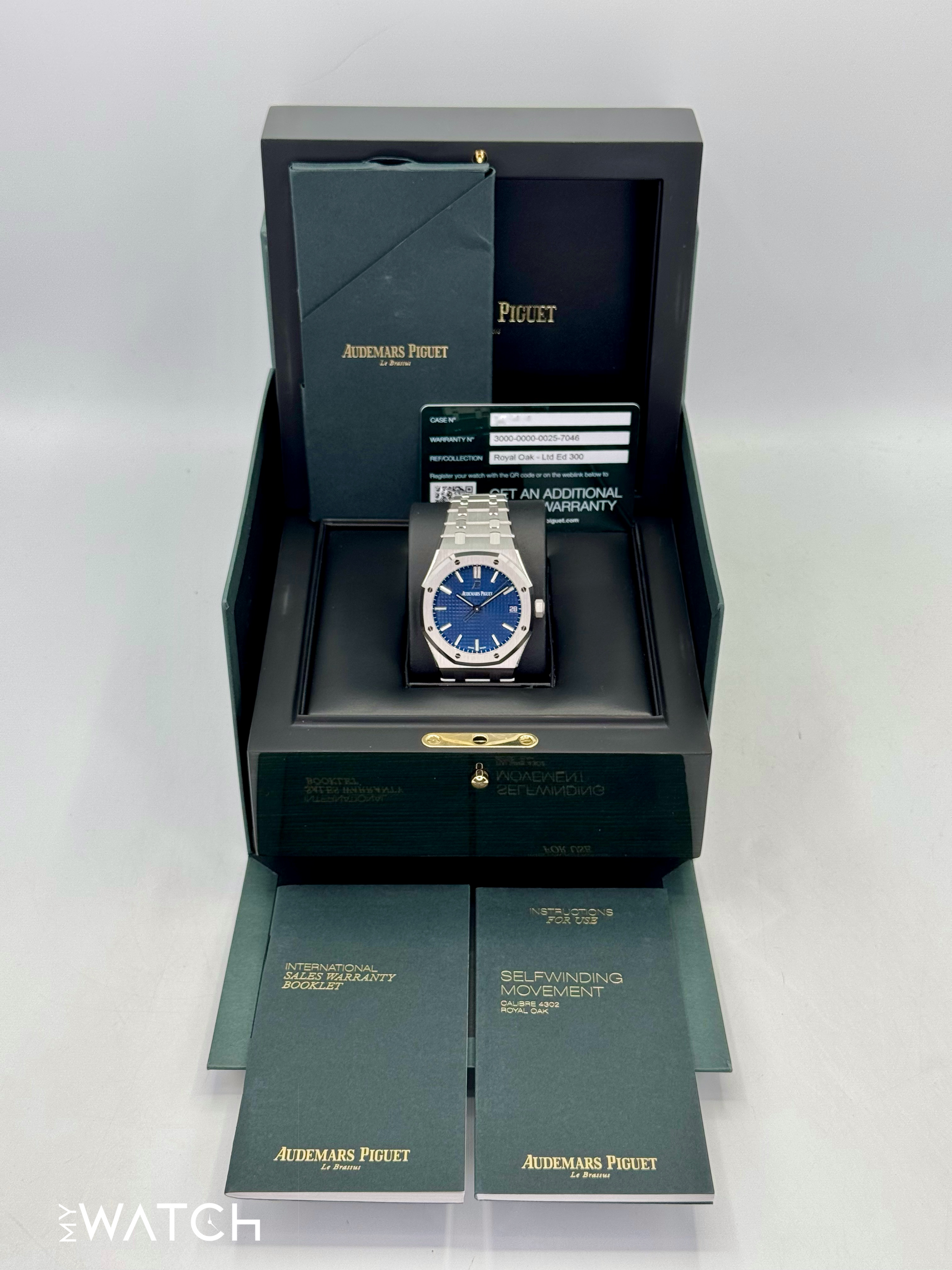 NEW 2021 Audemars Piguet  Royal Oak  41mm 15503BC Blue Dial - MyWatchLLC