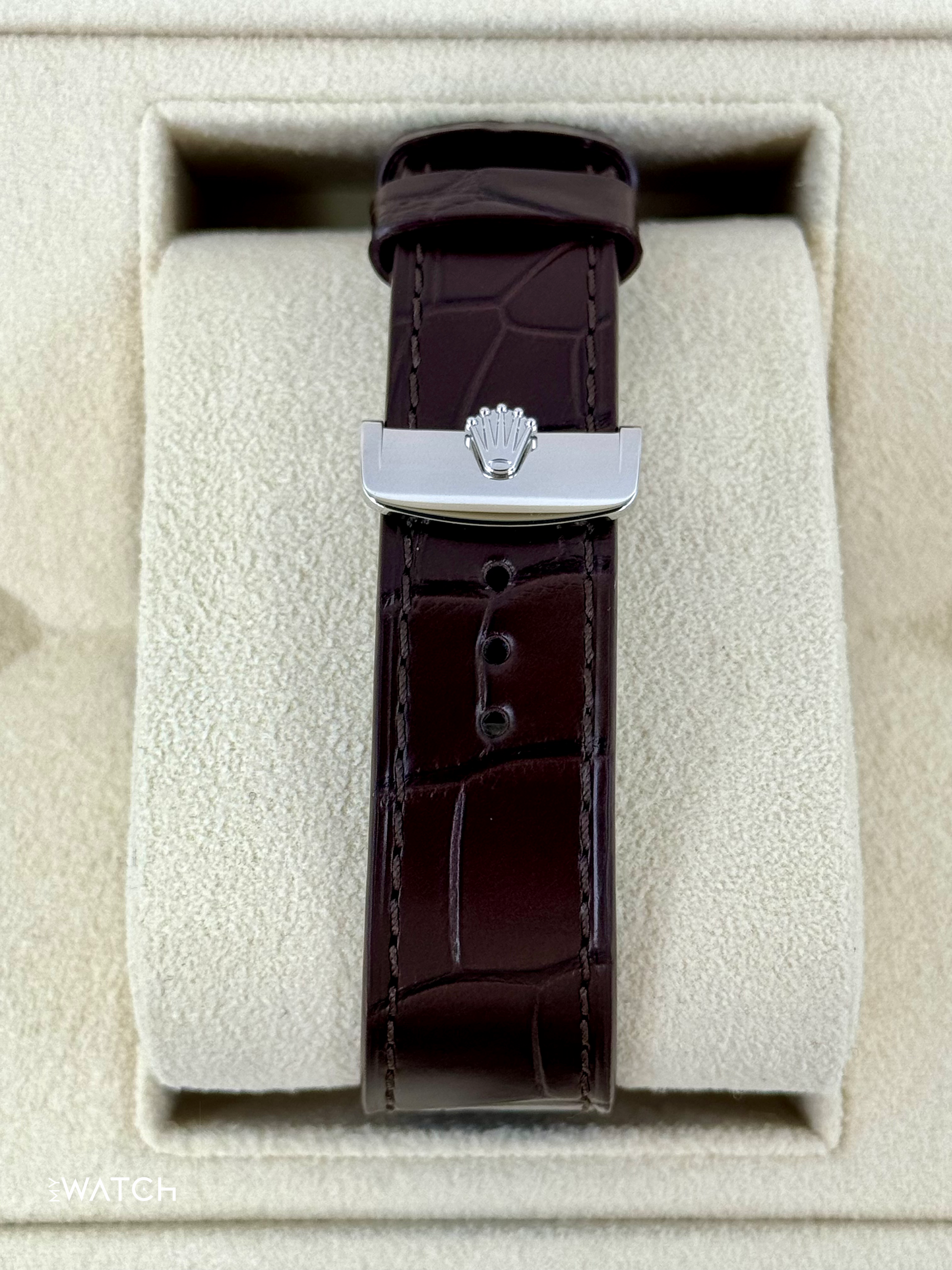 NEW 2025 Rolex 1908 39mm 52506 Platinum Ice Blue Dial - MyWatchLLC