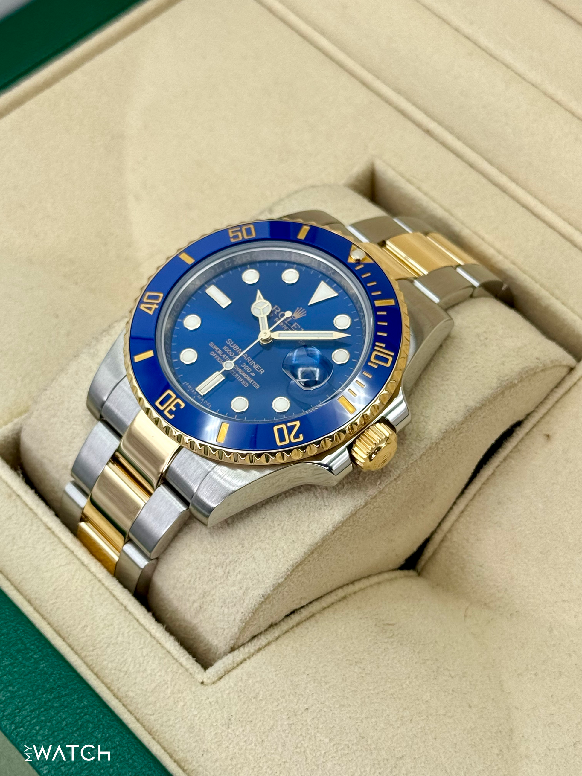 2016 Rolex Submariner "Bluesy" 40mm 116613LB Two-Tone Blue Dial - MyWatchLLC