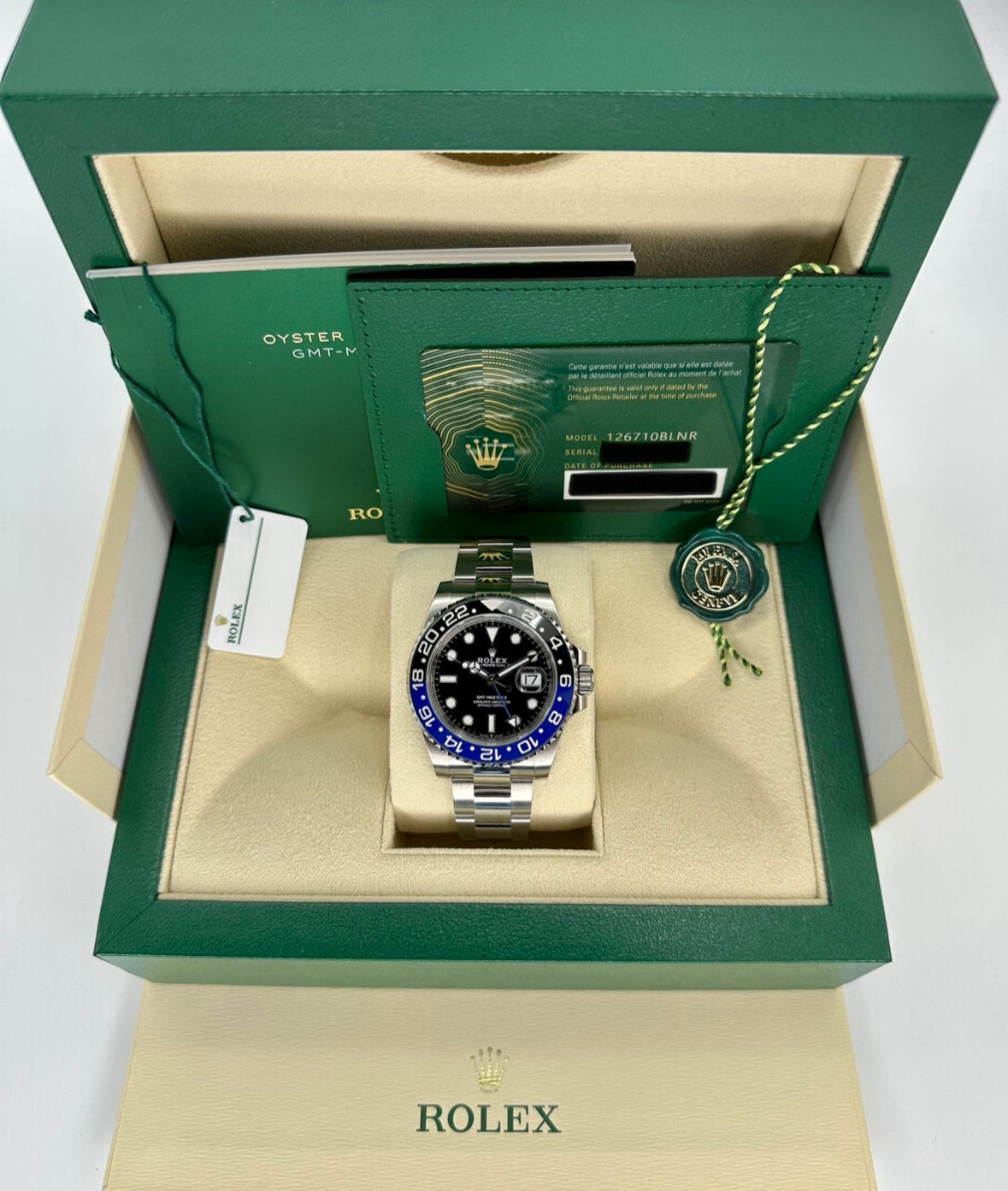 NEW 2024 Rolex GMT-Master II "Batman" 40mm 126710BLNR Oyster - MyWatchLLC