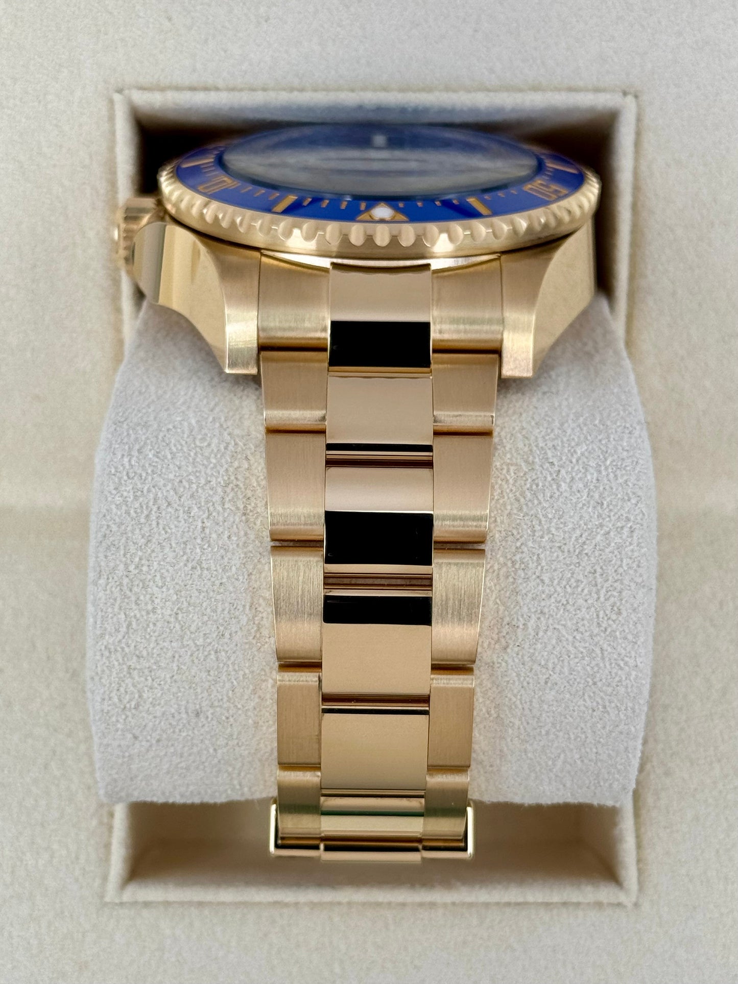 New 2024 Rolex Deepsea 44mm 136668LB 18K Yellow Gold Blue Dial - MyWatchLLC