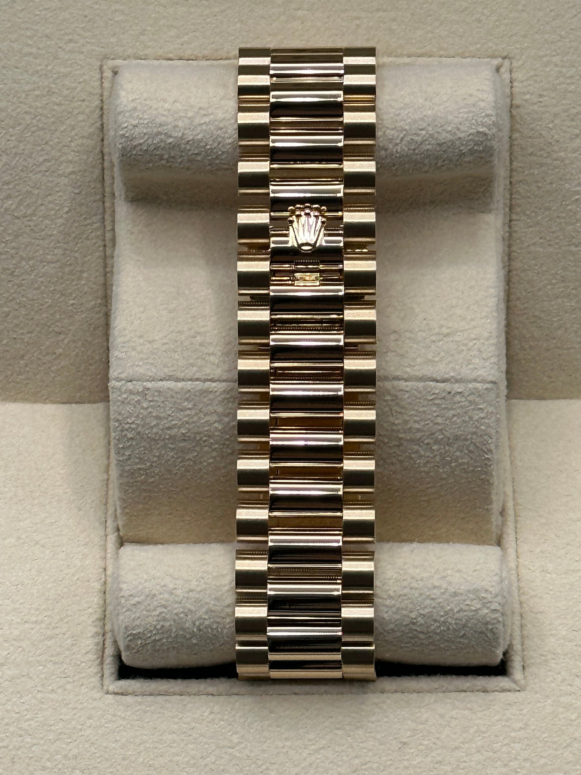 2019 Rolex Day-Date 40mm 228238 YG Champagne Roman Numeral Dial - MyWatchLLC